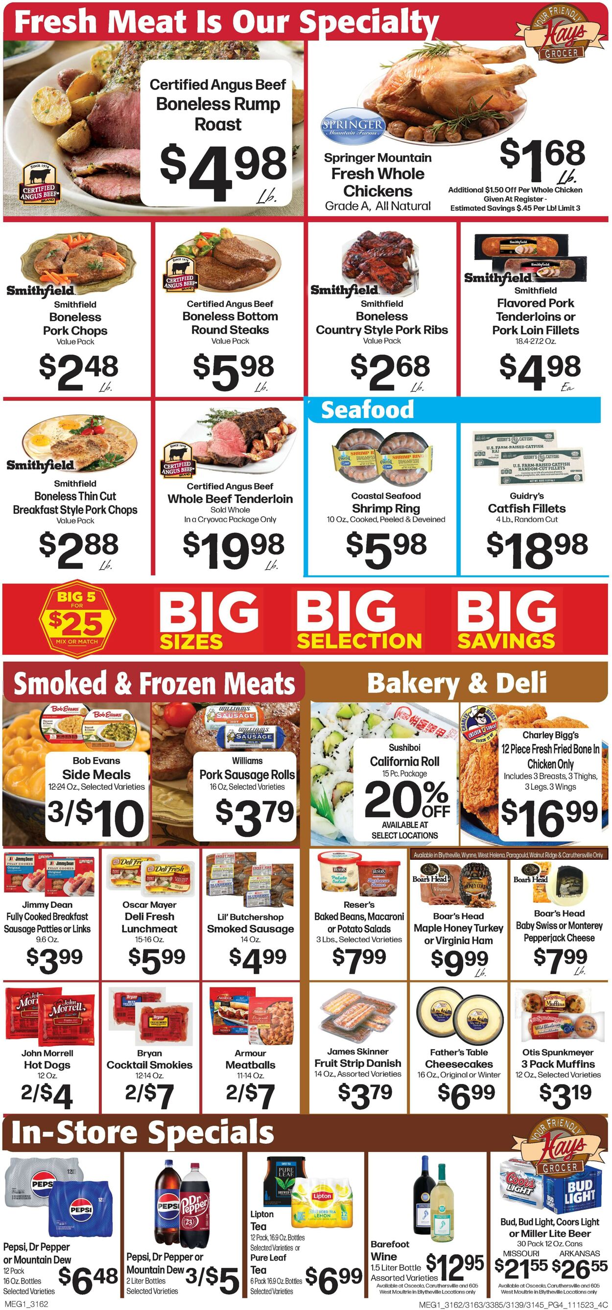 Hays Supermarket Weekly Ad Circular - valid 11/15-11/23/2023 (Page 6)