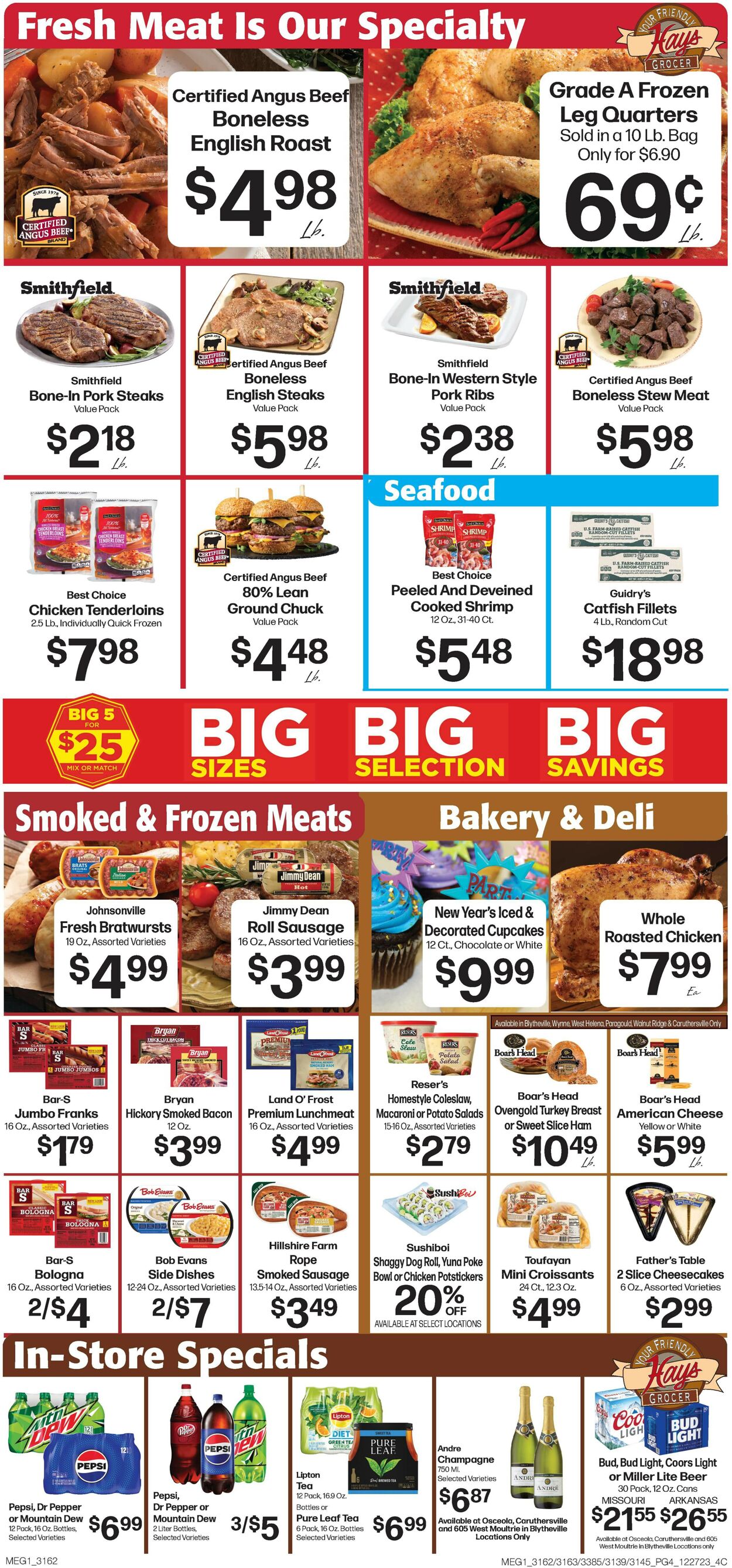 Hays Supermarket Weekly Ad Circular - valid 12/27-01/02/2024 (Page 6)