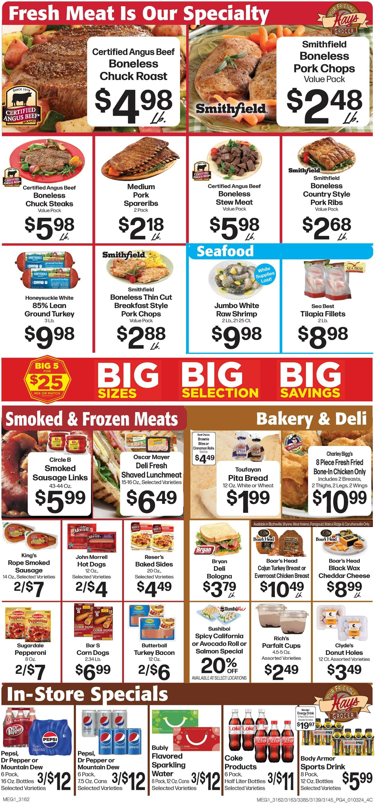 Hays Supermarket Weekly Ad Circular - valid 01/03-01/09/2024 (Page 6)