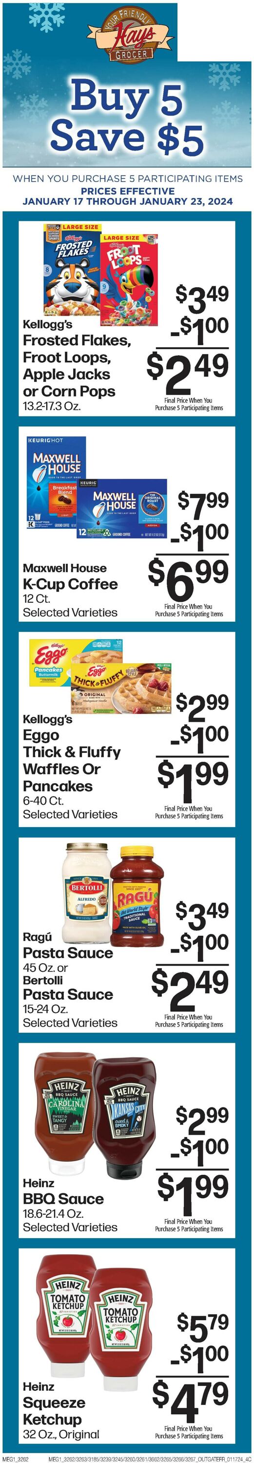 Hays Supermarket Weekly Ad Circular - valid 01/17-01/23/2024