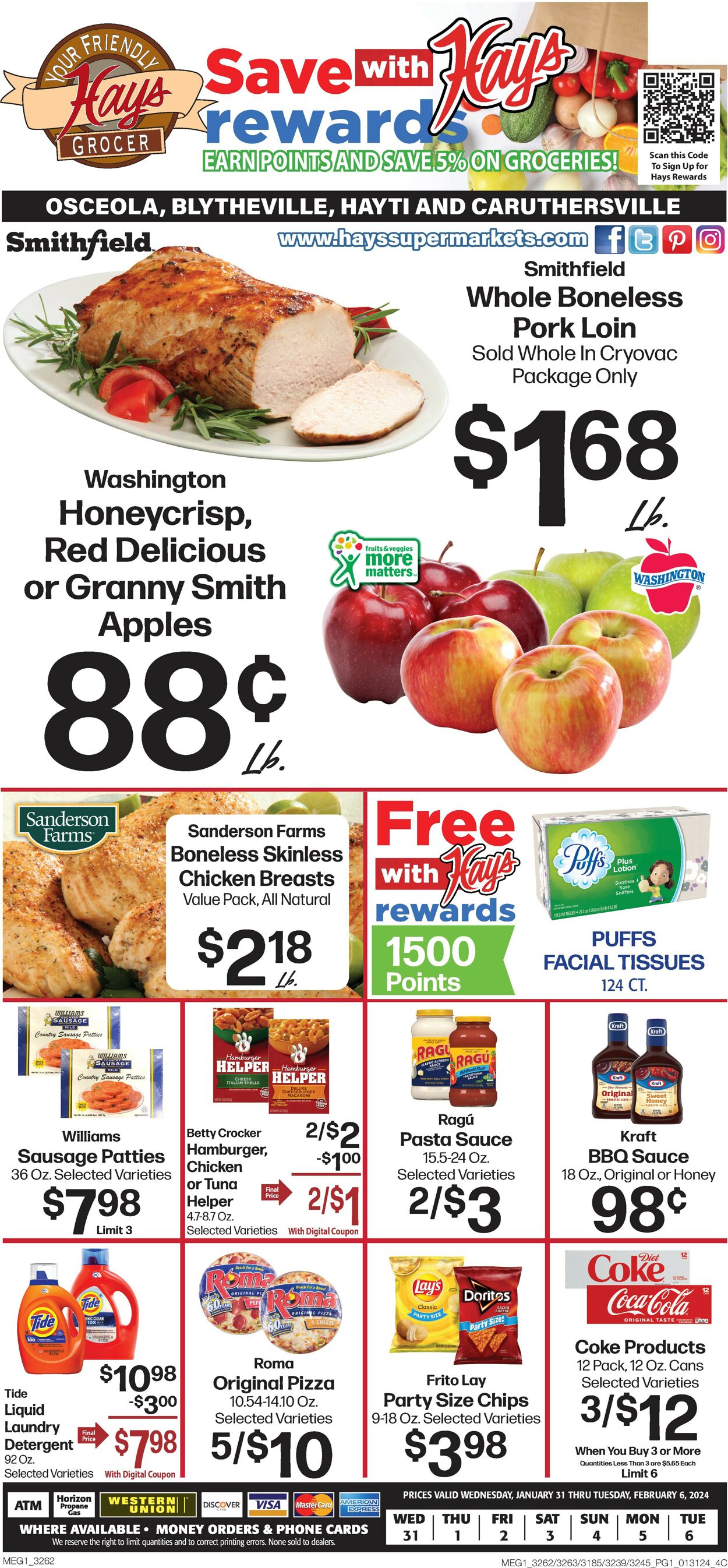 Hays Supermarket Weekly Ad Circular - valid 01/31-02/06/2024