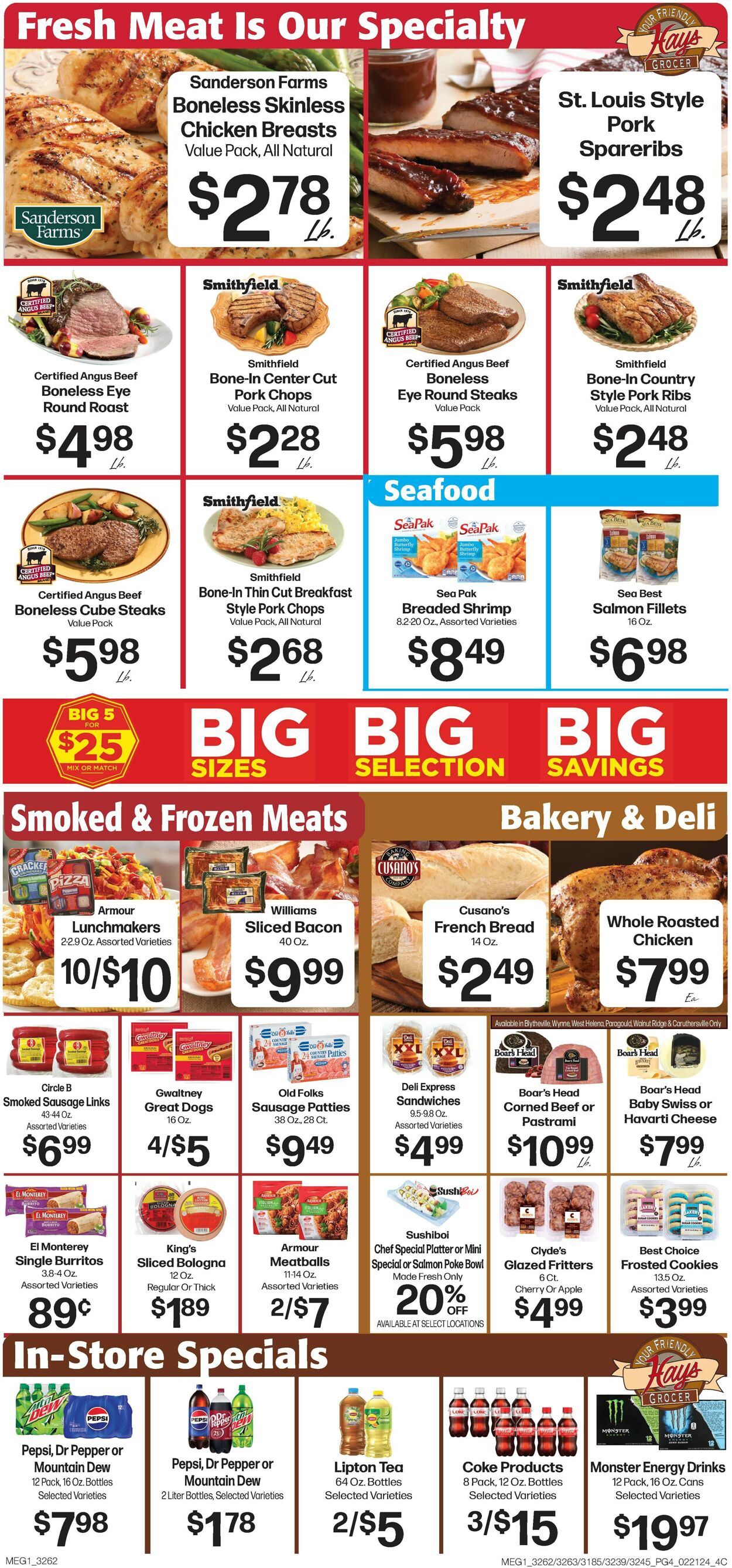 Hays Supermarket Weekly Ad Circular - valid 02/21-02/27/2024 (Page 4)