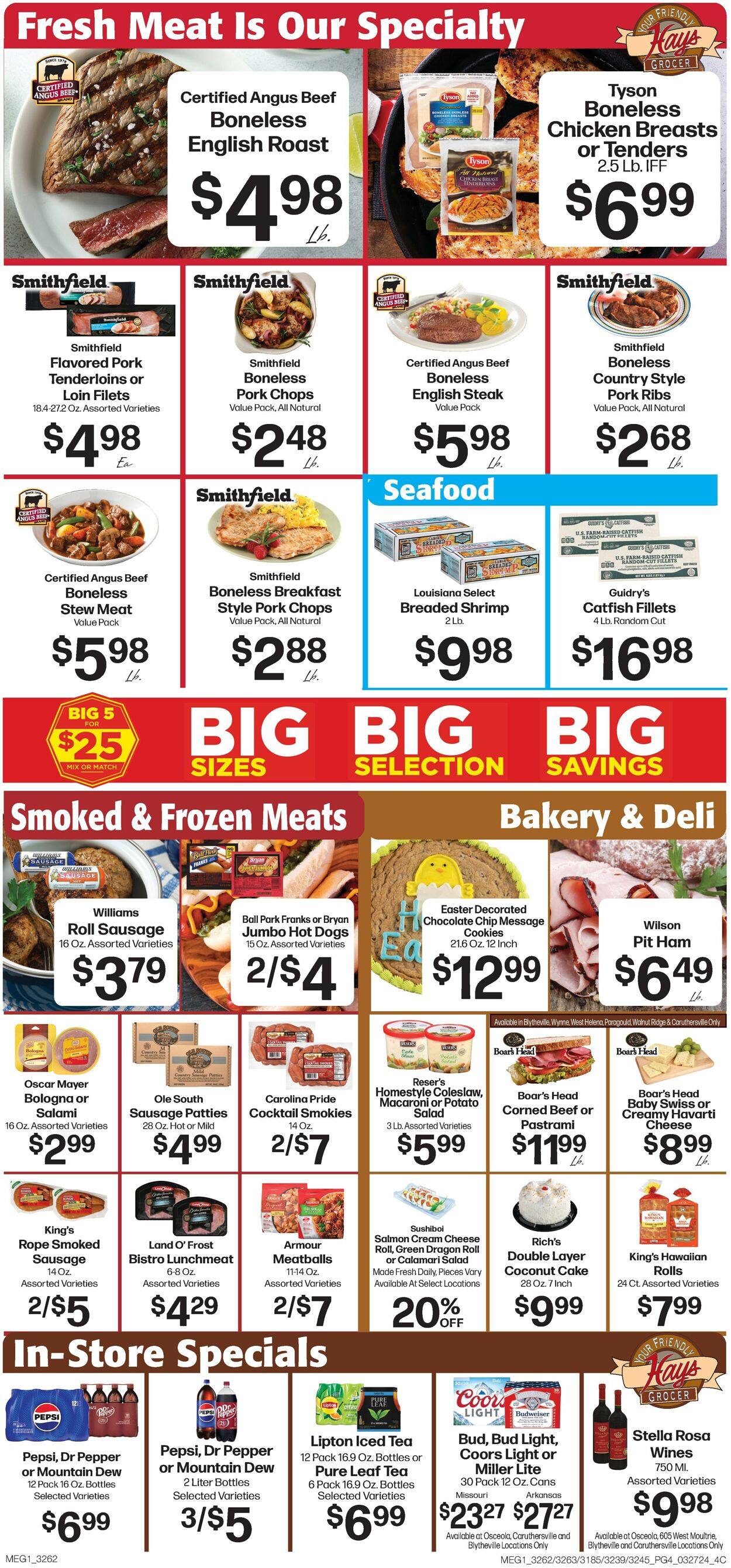 Hays Supermarket Weekly Ad Circular - valid 03/27-04/02/2024 (Page 6)