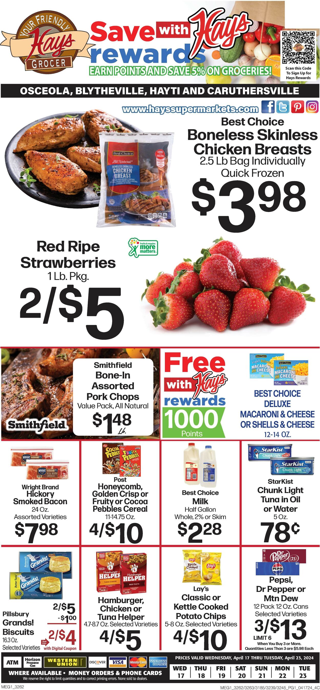 Hays Supermarket Weekly Ad Circular - valid 04/17-04/23/2024