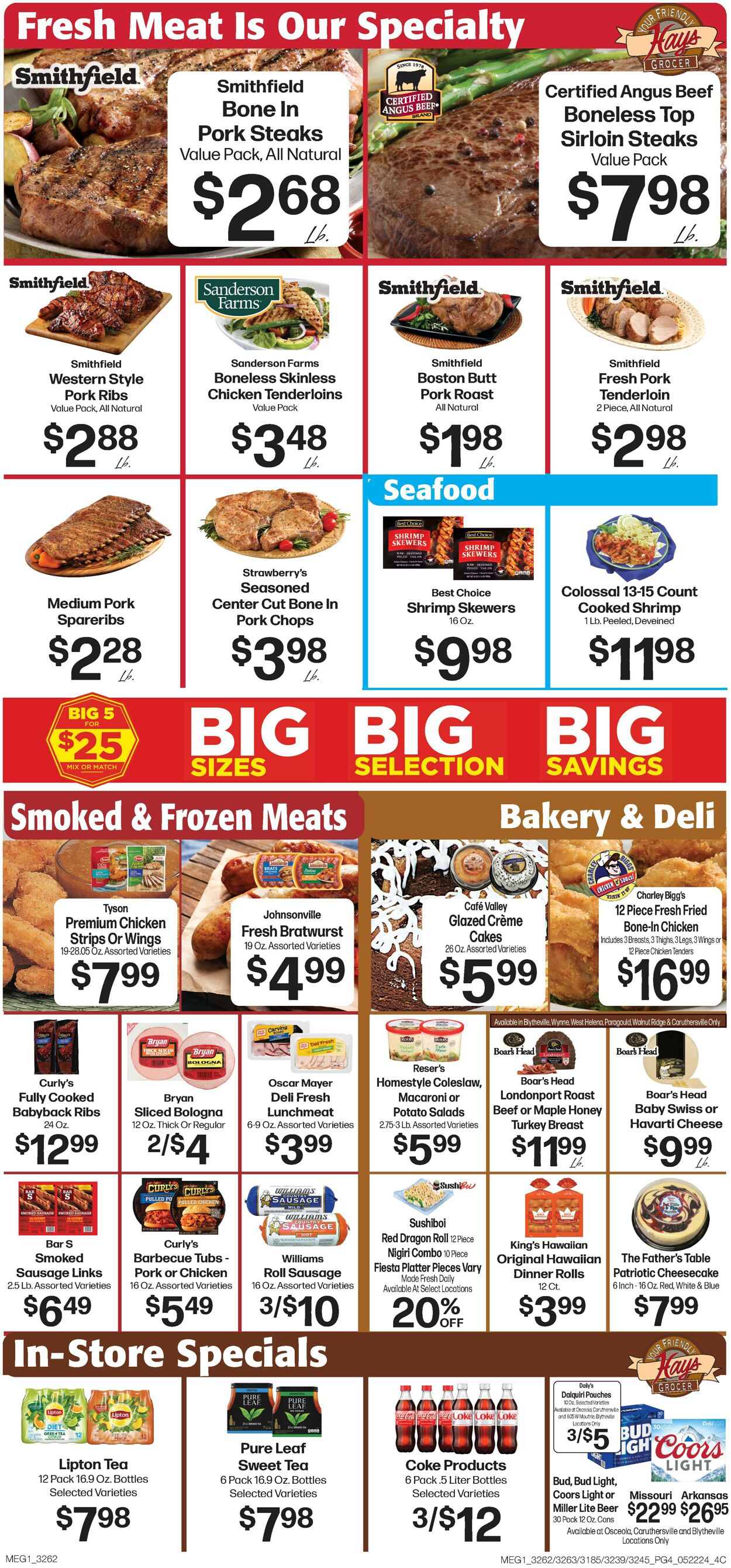 Hays Supermarket Weekly Ad Circular - valid 05/22-05/28/2024 (Page 6)