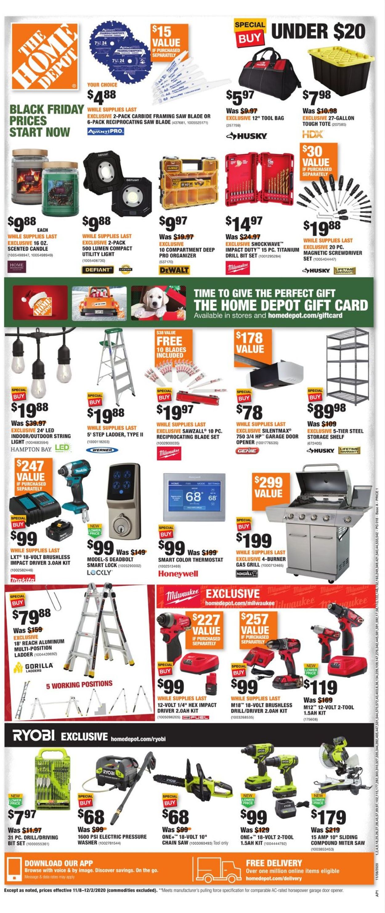 Home Depot Black Friday 2020 Weekly Ad Circular - valid 11/08-12/02/2020 (Page 18)
