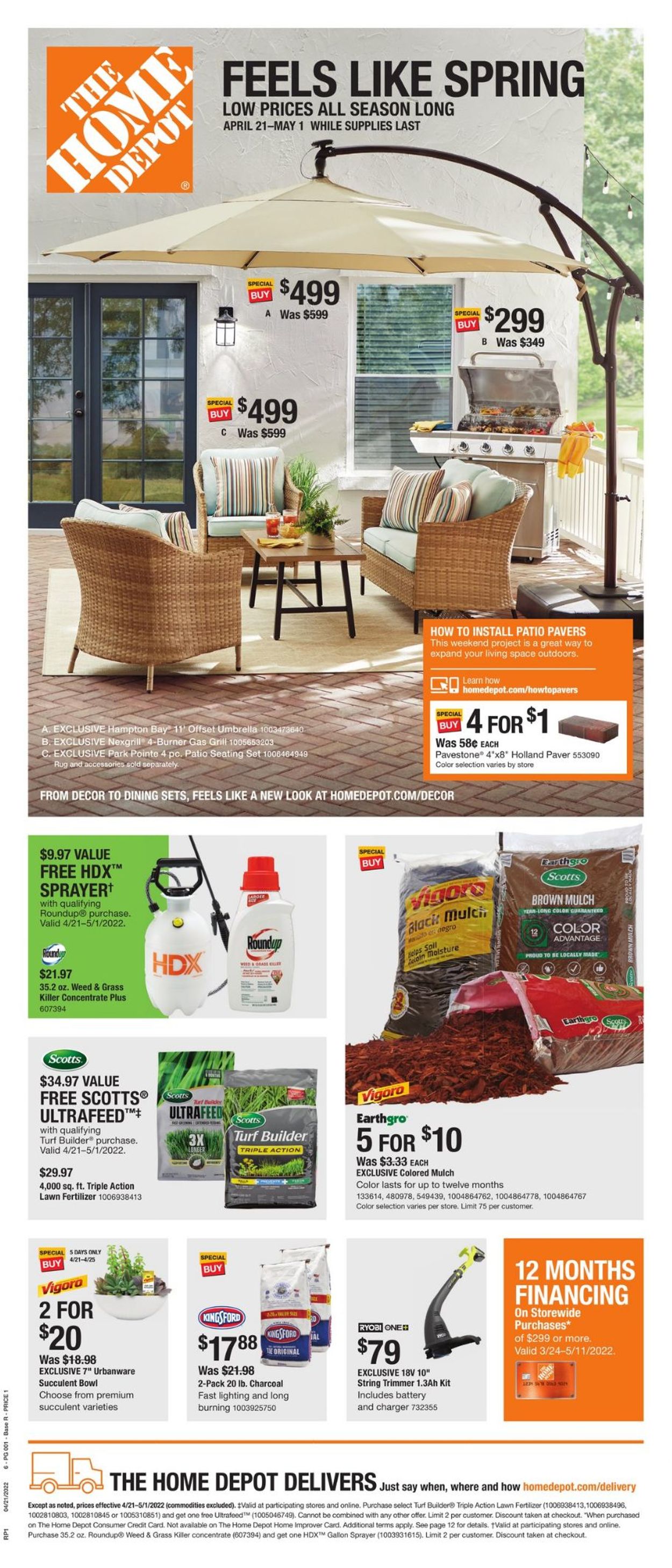 Home Depot Weekly Ad Circular - valid 04/21-05/01/2022