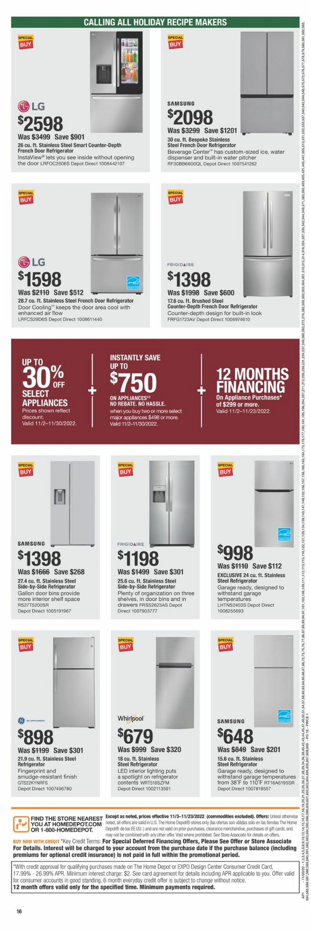 Home Depot Weekly Ad Circular - valid 11/03-11/23/2022 (Page 16)