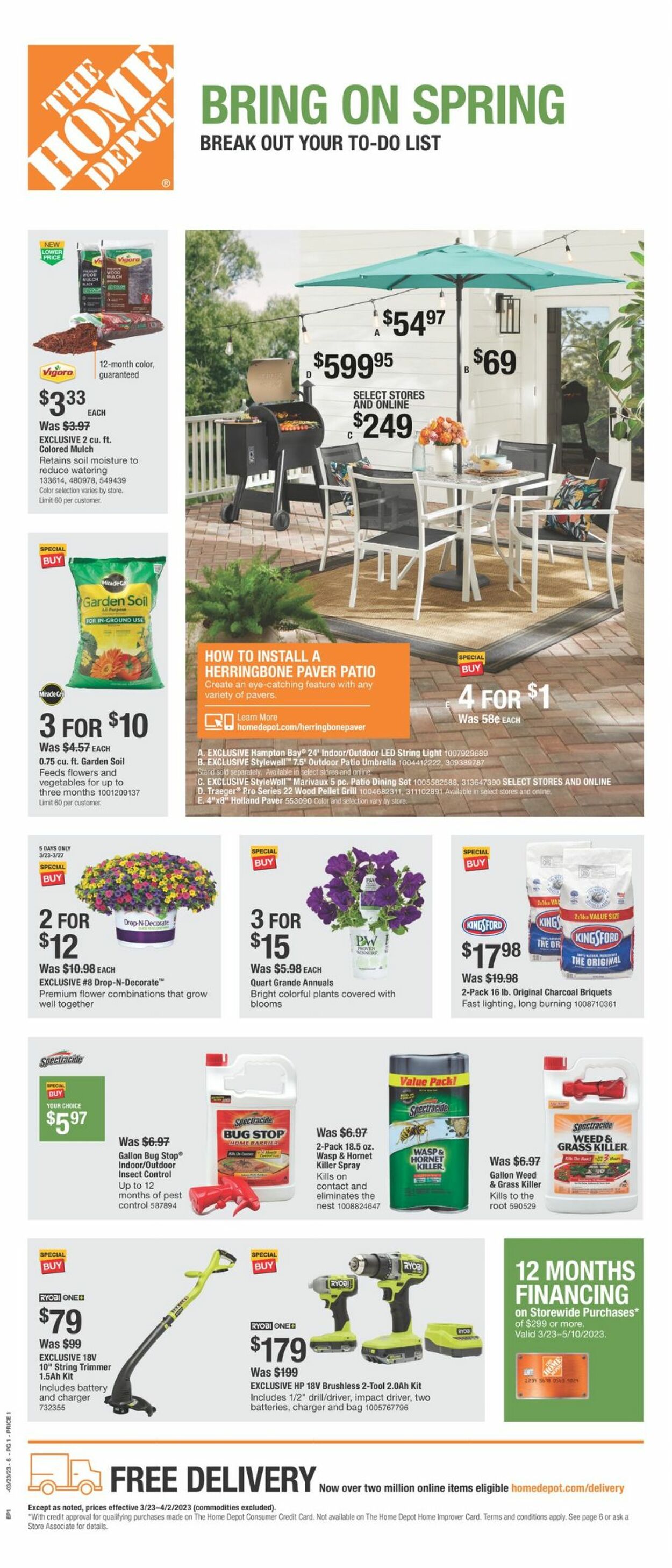 Home Depot Weekly Ad Circular - valid 03/23-04/02/2023