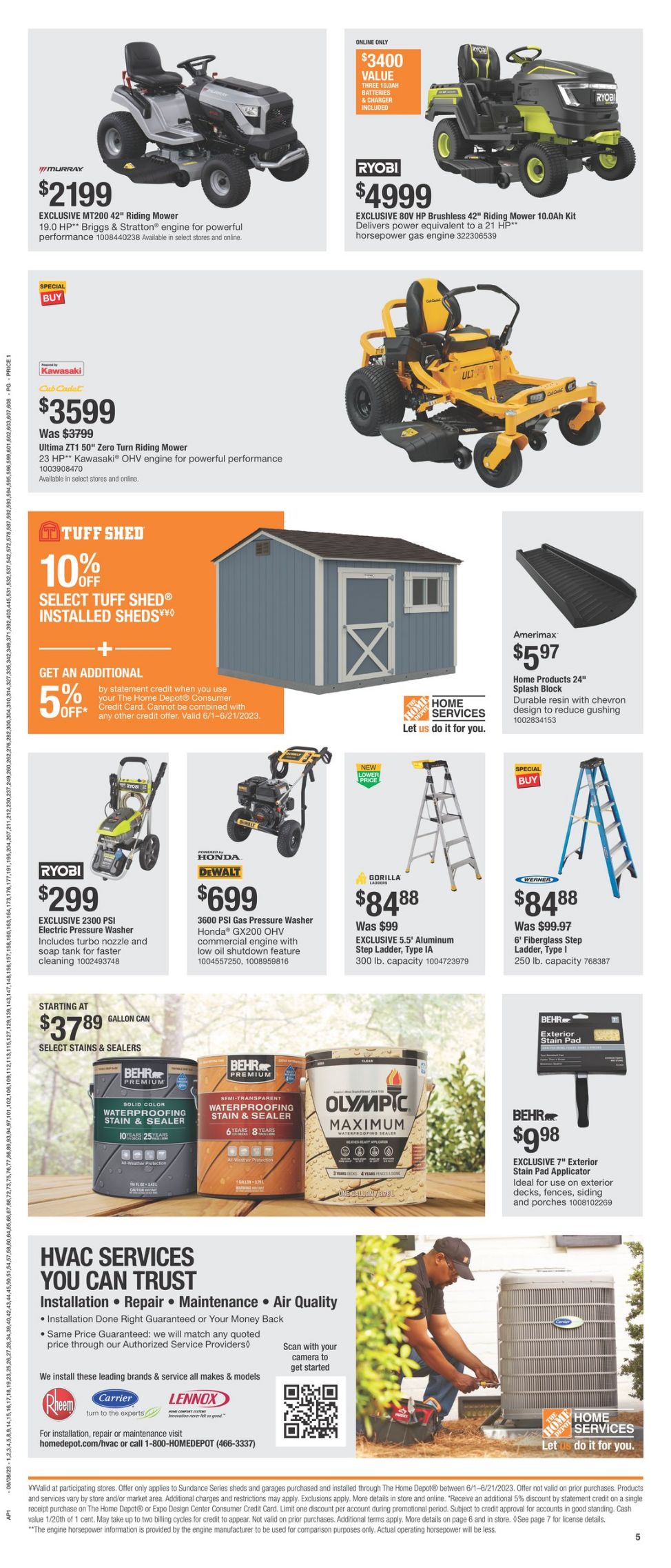 Home Depot Weekly Ad Circular - valid 06/08-06/18/2023 (Page 5)