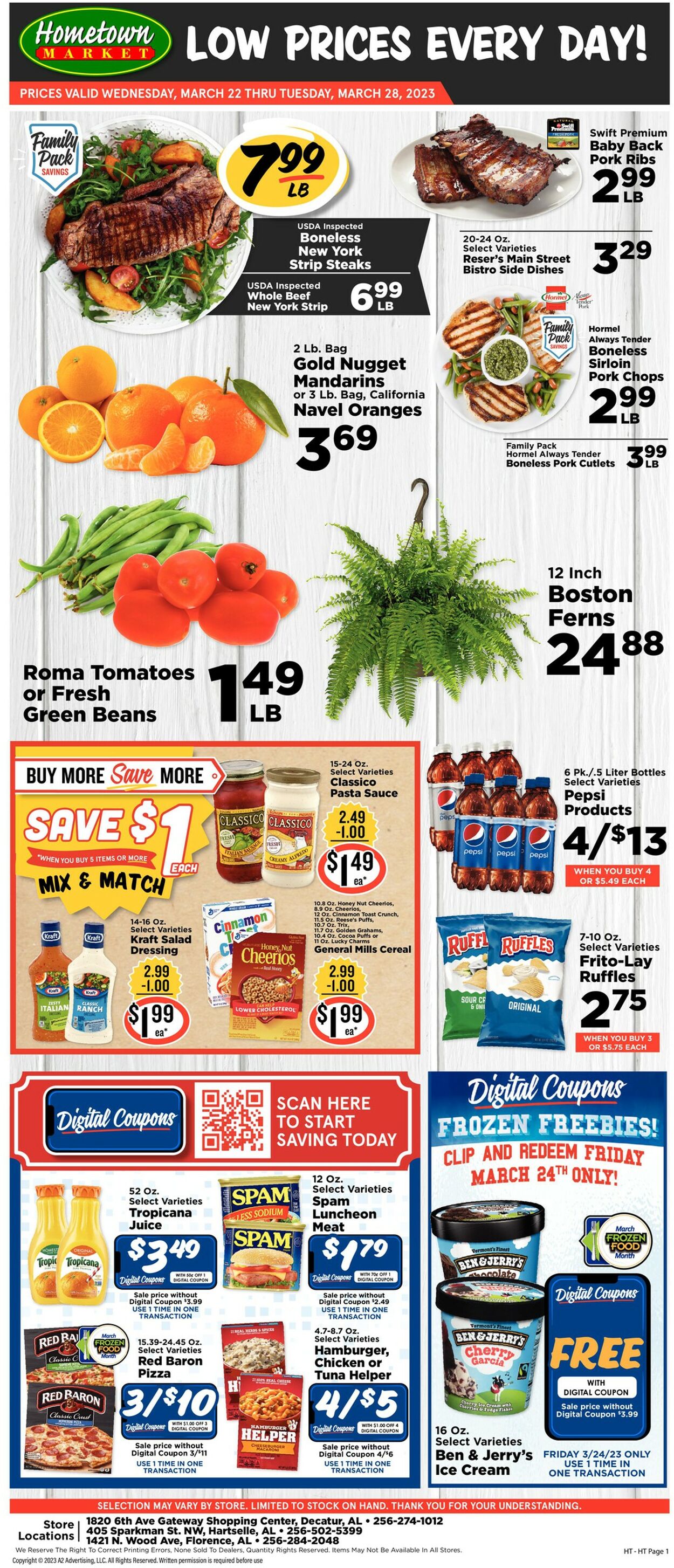 Hometown Market Weekly Ad Circular - valid 03/22-03/28/2023