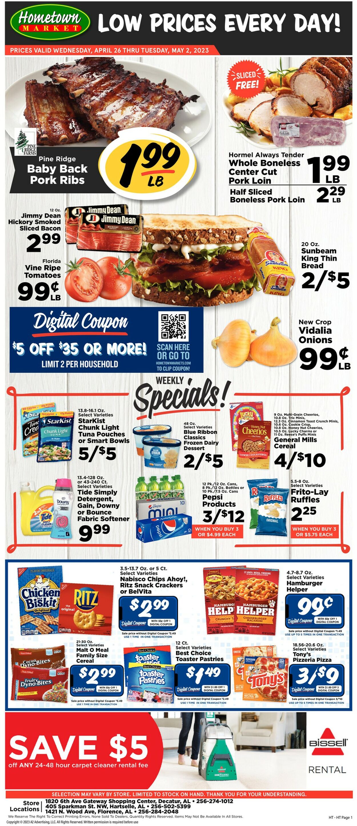 Hometown Market Weekly Ad Circular - valid 04/26-05/02/2023