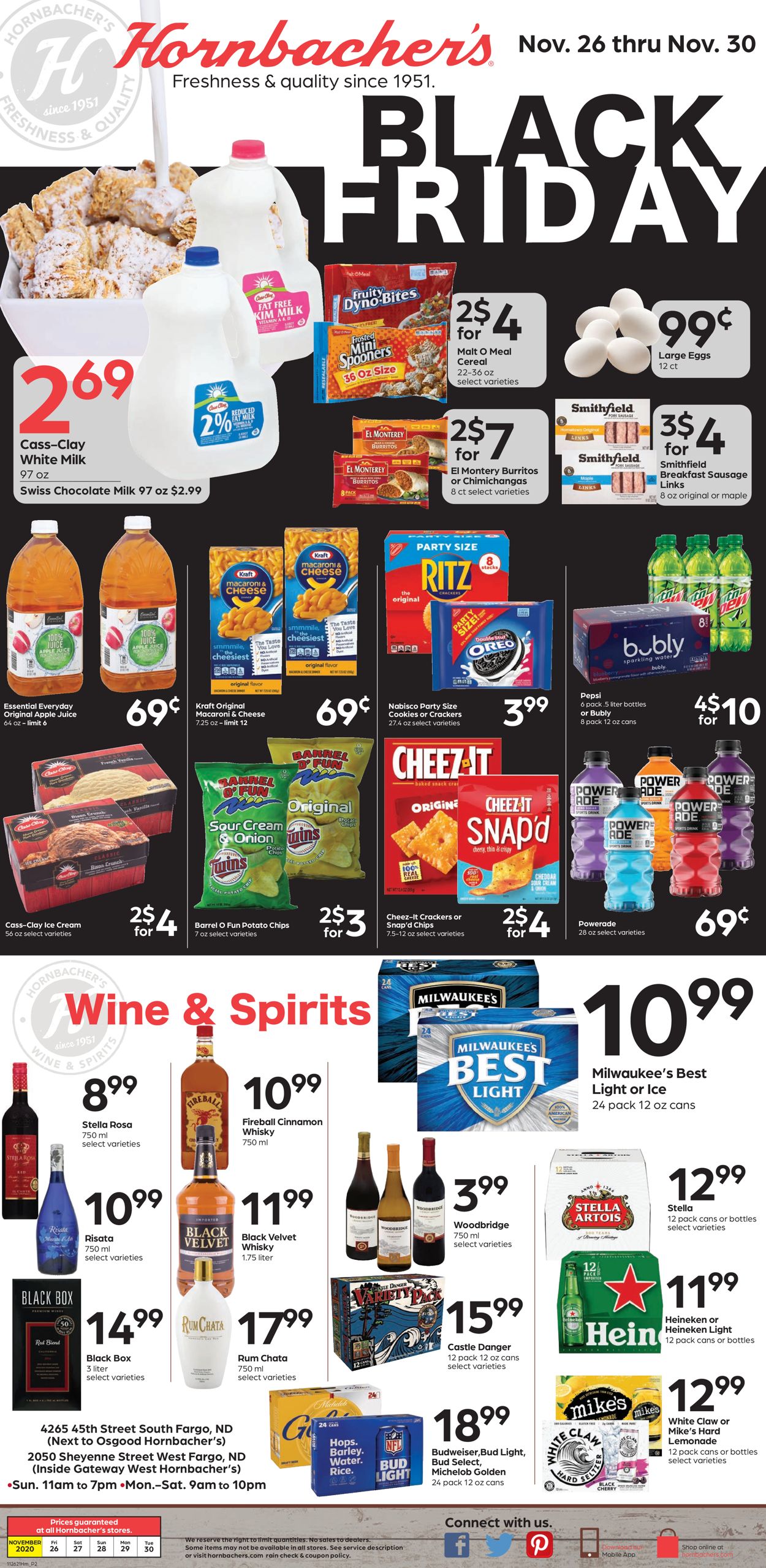 Hornbacher's BLACK FRIDAY 2021 Weekly Ad Circular - valid 11/26-11/30/2021 (Page 2)