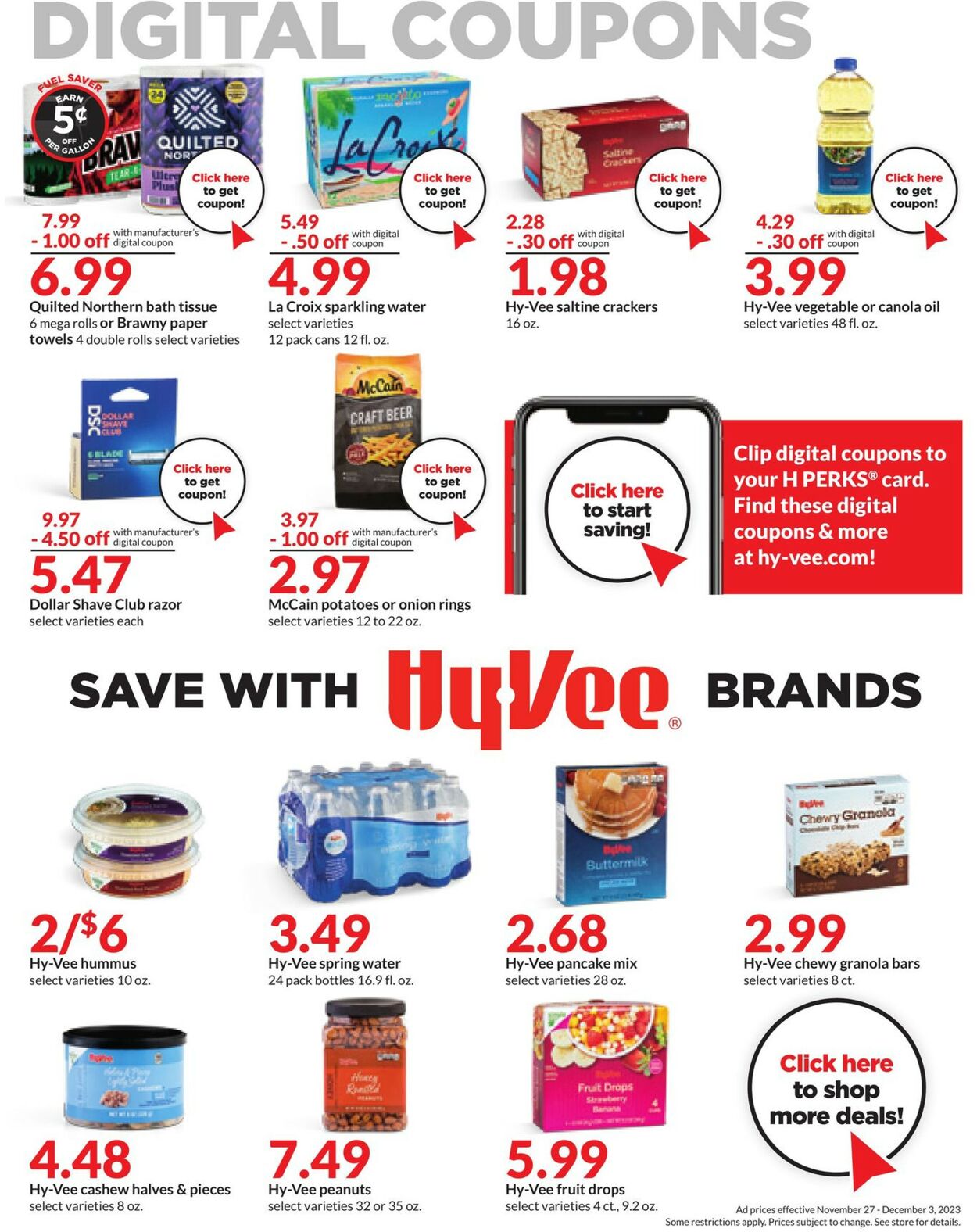 HyVee Weekly Ad Circular - valid 11/27-12/03/2023 (Page 11)