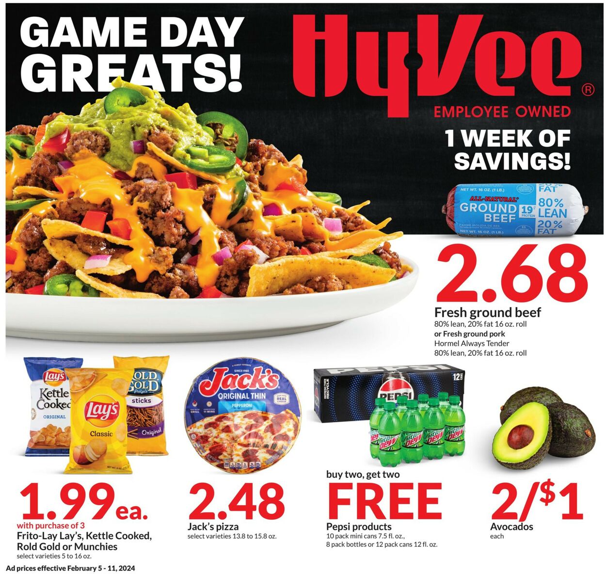 HyVee Weekly Ad Circular - valid 02/05-02/11/2024