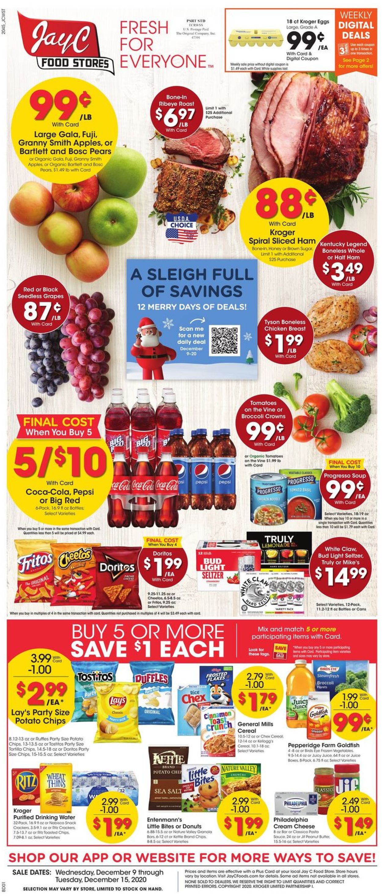 Jay C Food Stores Weekly Ad Circular - valid 12/09-12/15/2020