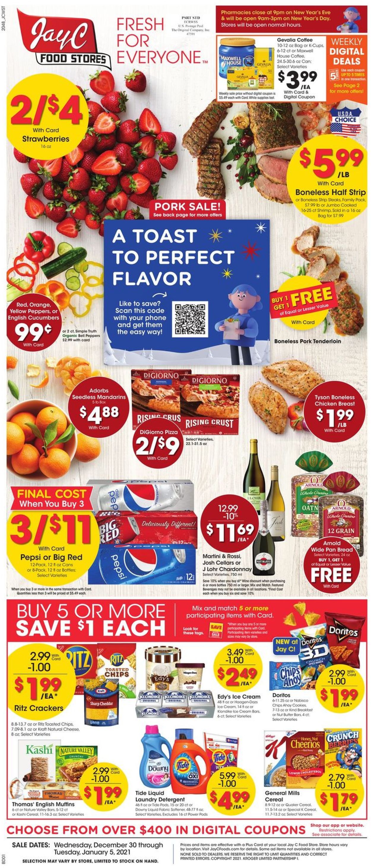 Jay C Food Stores Weekly Ad Circular - valid 12/30-01/05/2021