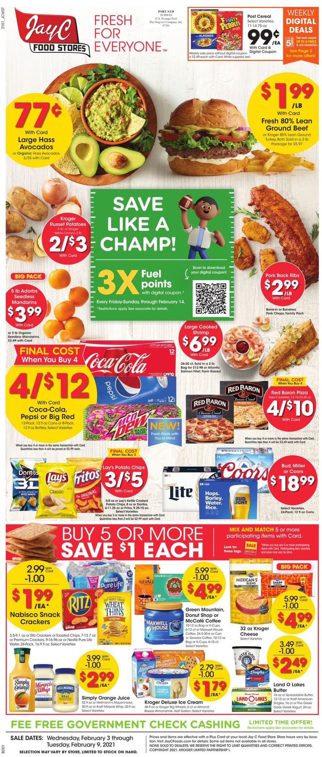 Jay C Food Stores Weekly Ad Circular - valid 02/03-02/09/2021