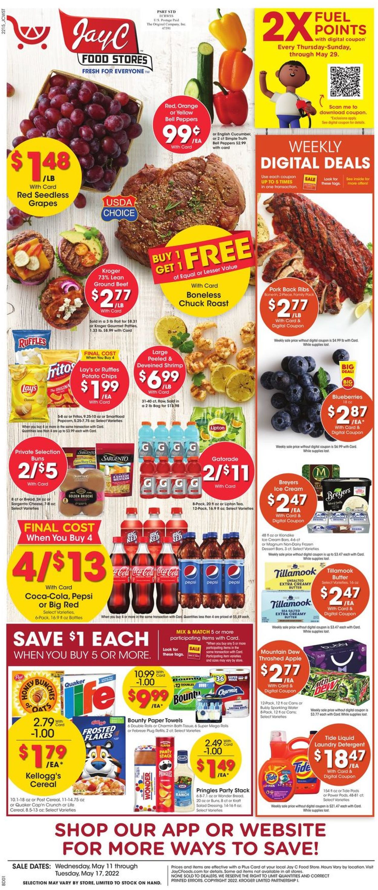 Jay C Food Stores Weekly Ad Circular - valid 05/11-05/17/2022