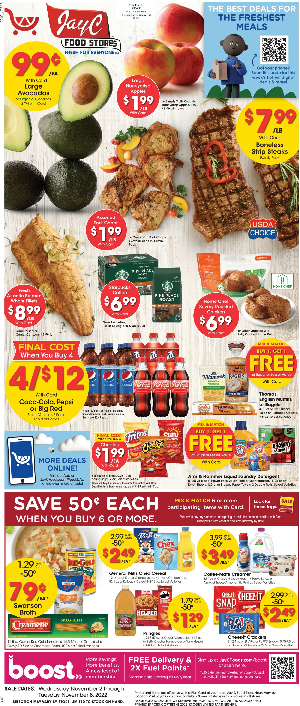 Jay C Food Stores Weekly Ad Circular - valid 11/02-11/08/2022