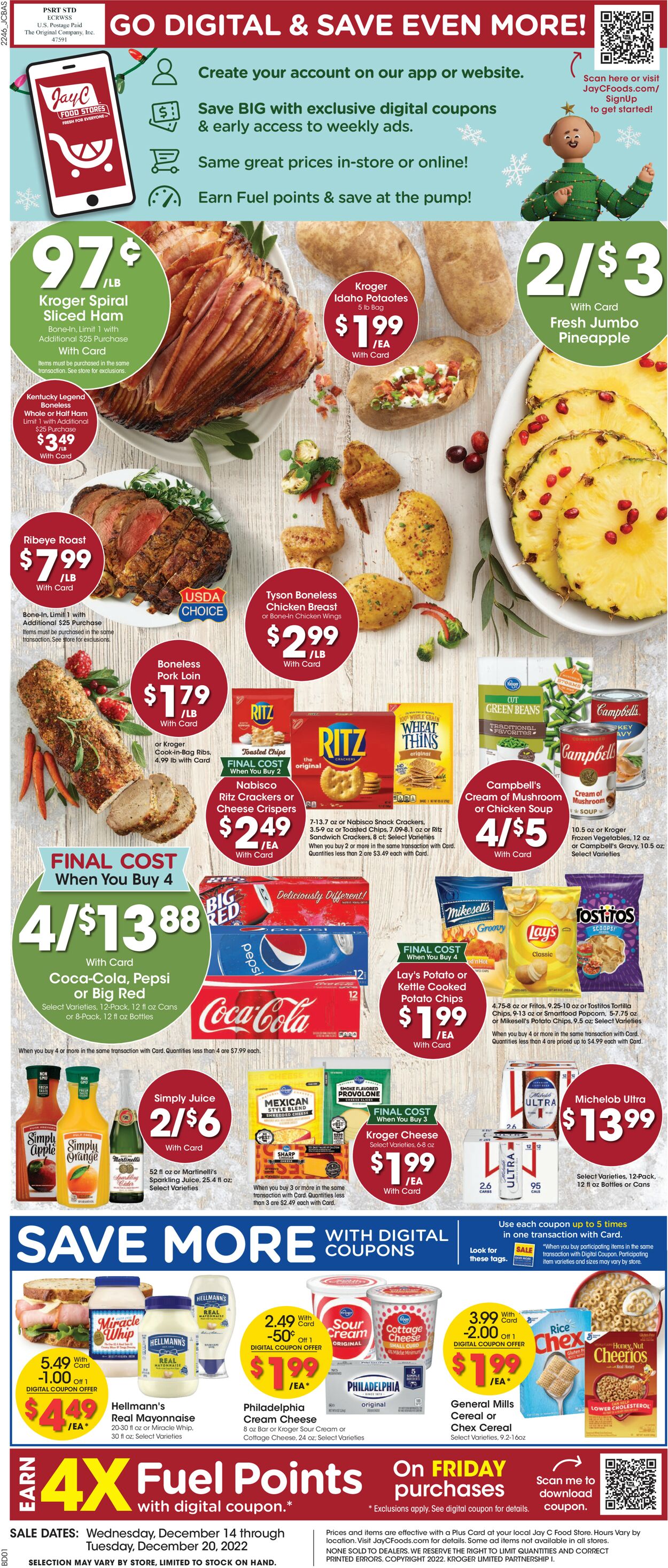Jay C Food Stores Weekly Ad Circular - valid 12/14-12/20/2022