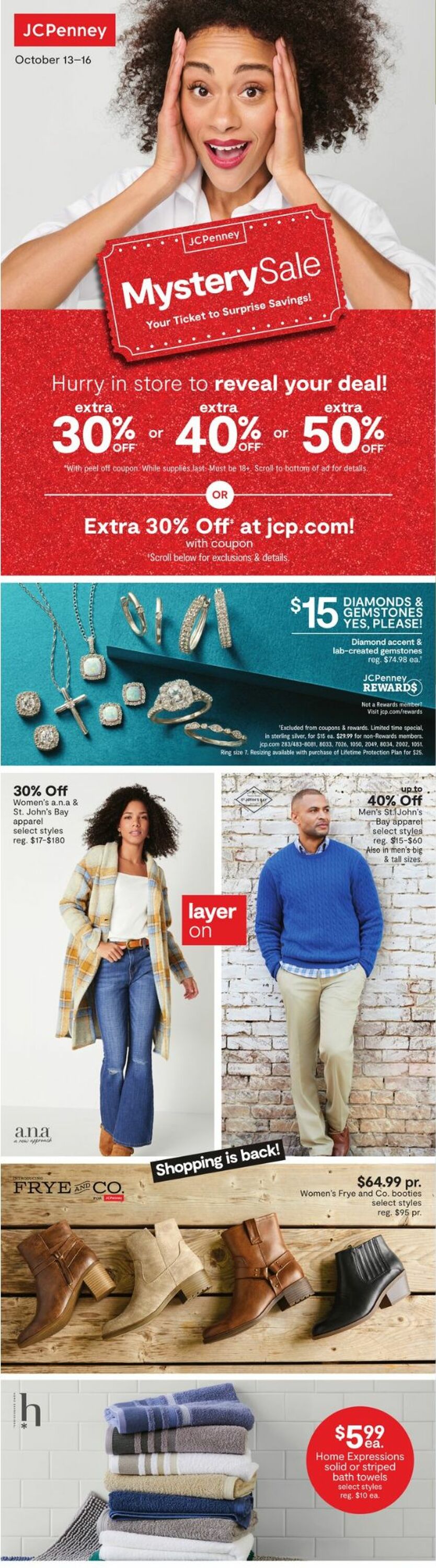 JCPenney Weekly Ad Circular - valid 10/13-10/16/2022
