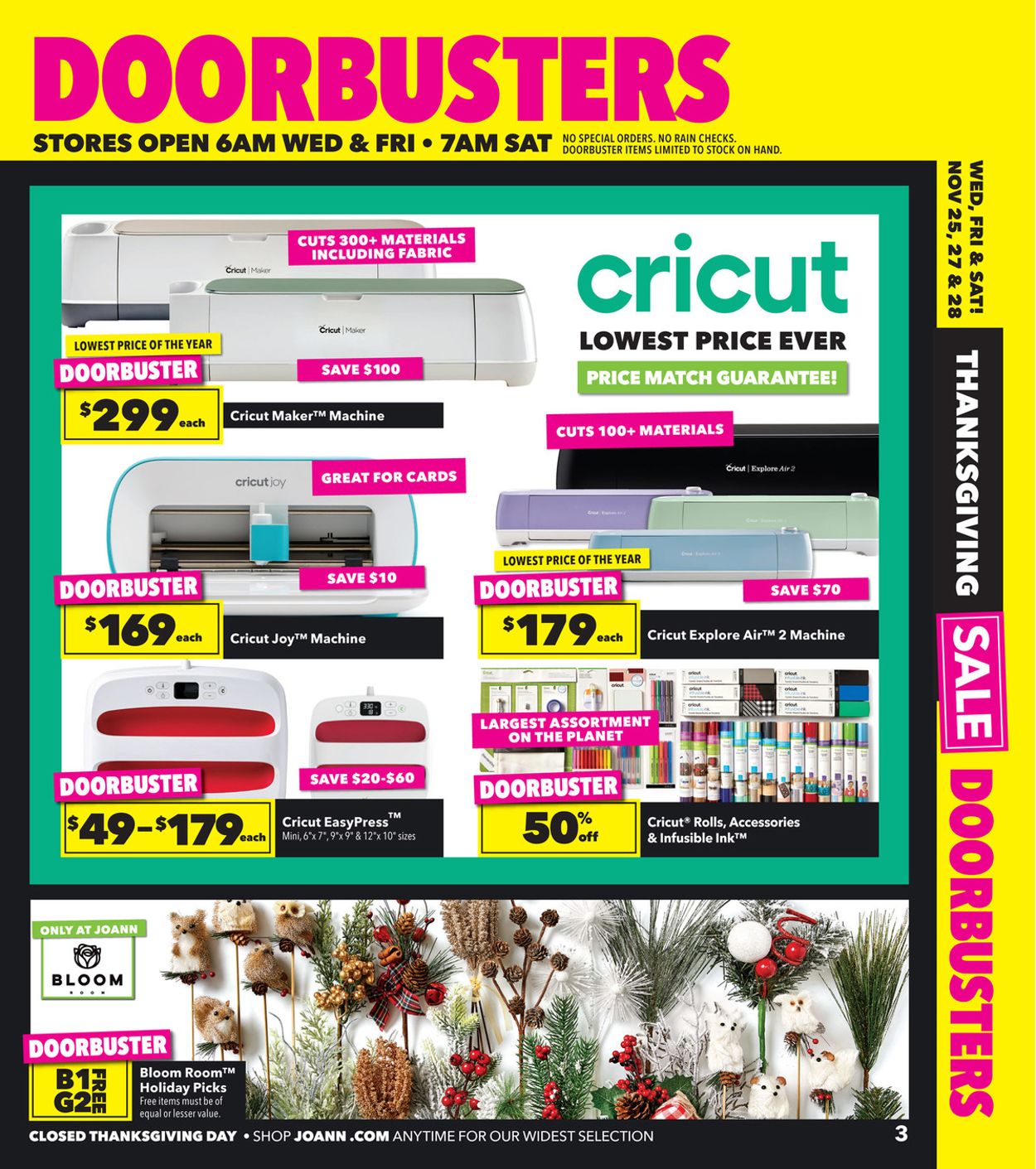 Jo-Ann Thanksgiving Sale 2020 Weekly Ad Circular - valid 11/25-12/02/2020 (Page 3)