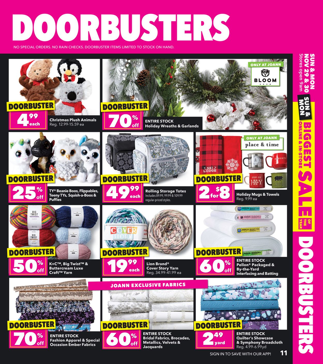 Jo-Ann Thanksgiving Sale 2020 Weekly Ad Circular - valid 11/25-12/02/2020 (Page 11)