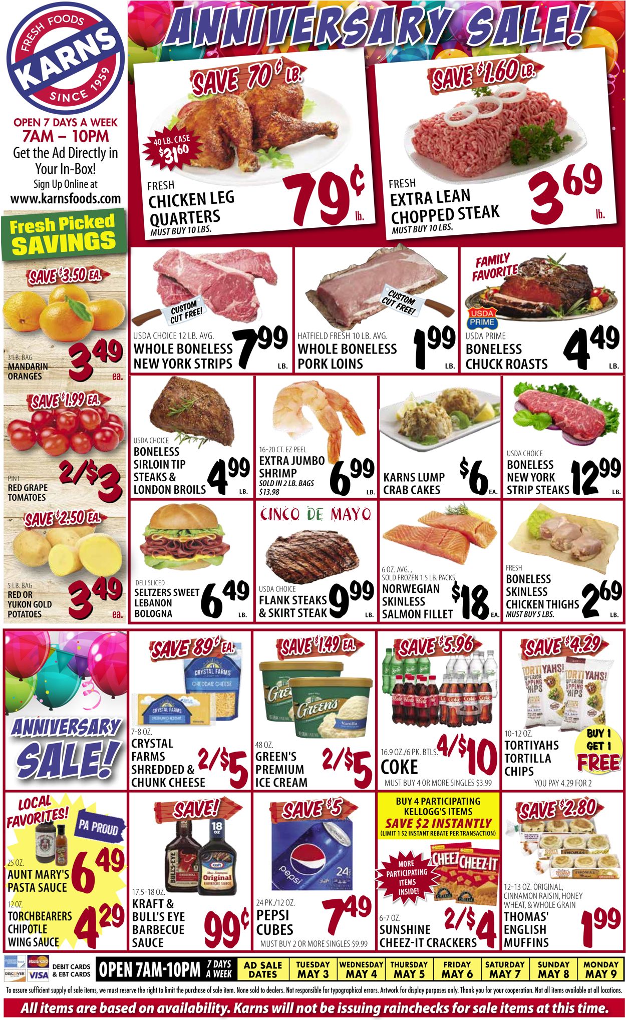 Karns Quality Foods Weekly Ad Circular - valid 05/03-05/09/2022