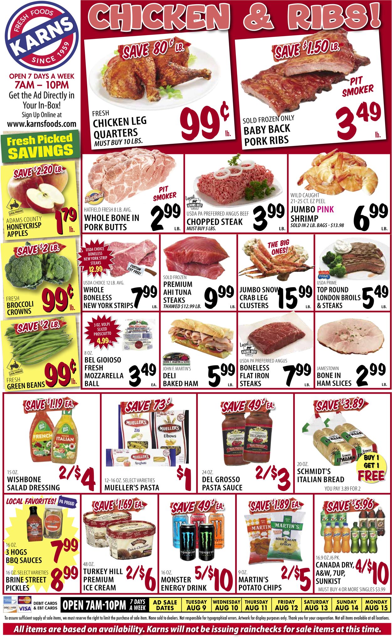 Karns Quality Foods Weekly Ad Circular - valid 08/09-08/15/2022