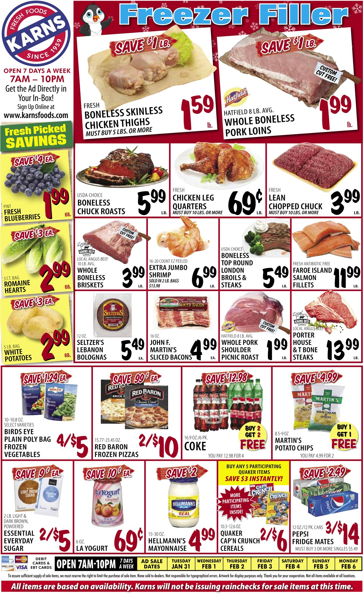 Karns Quality Foods Weekly Ad Circular - valid 01/31-02/06/2023
