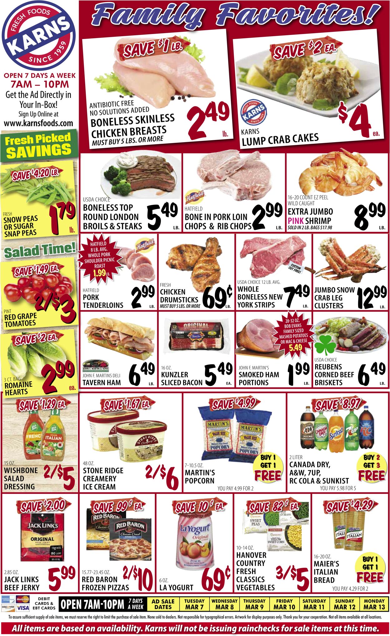 Karns Quality Foods Weekly Ad Circular - valid 03/07-03/13/2023