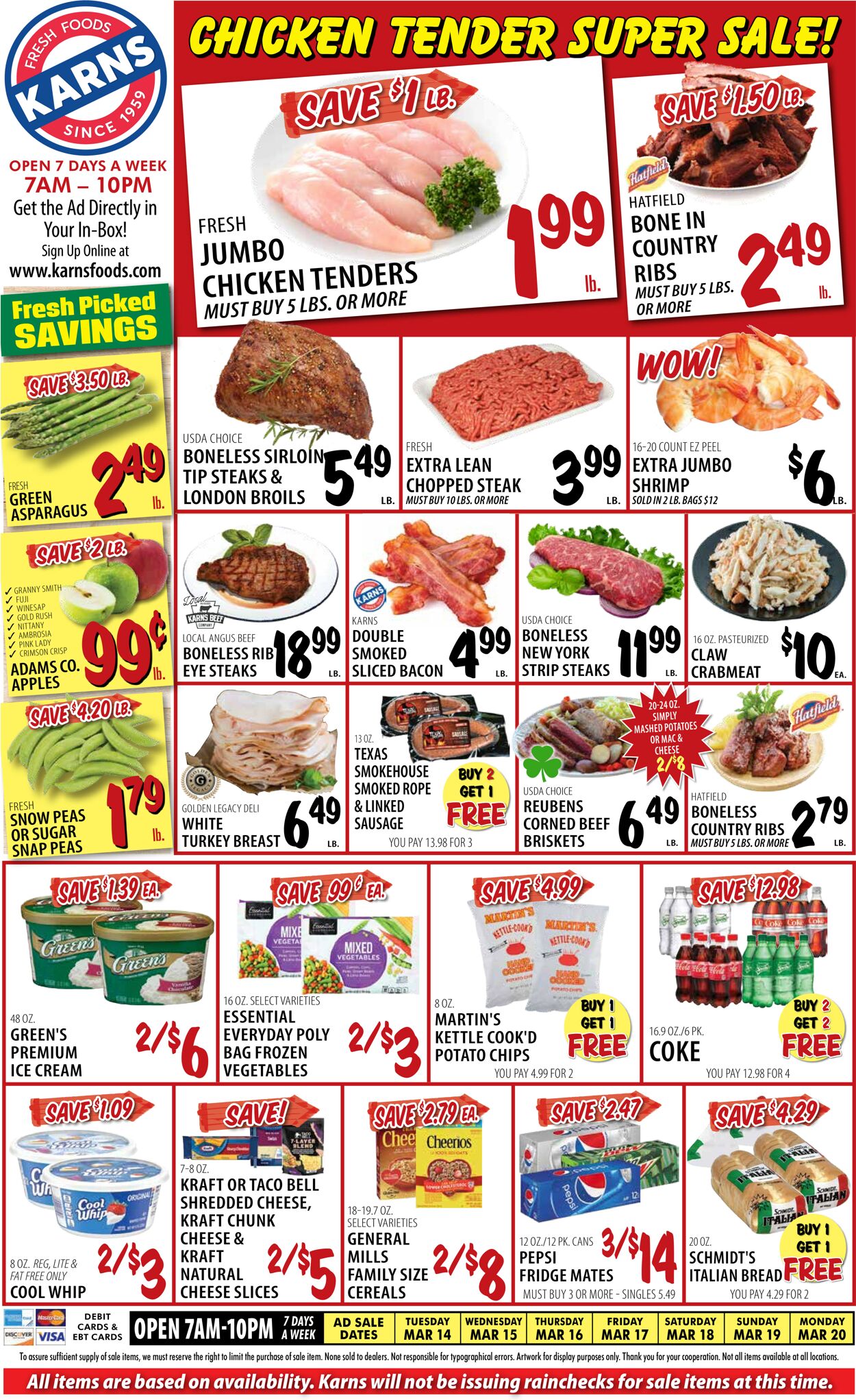 Karns Quality Foods Weekly Ad Circular - valid 03/14-03/20/2023