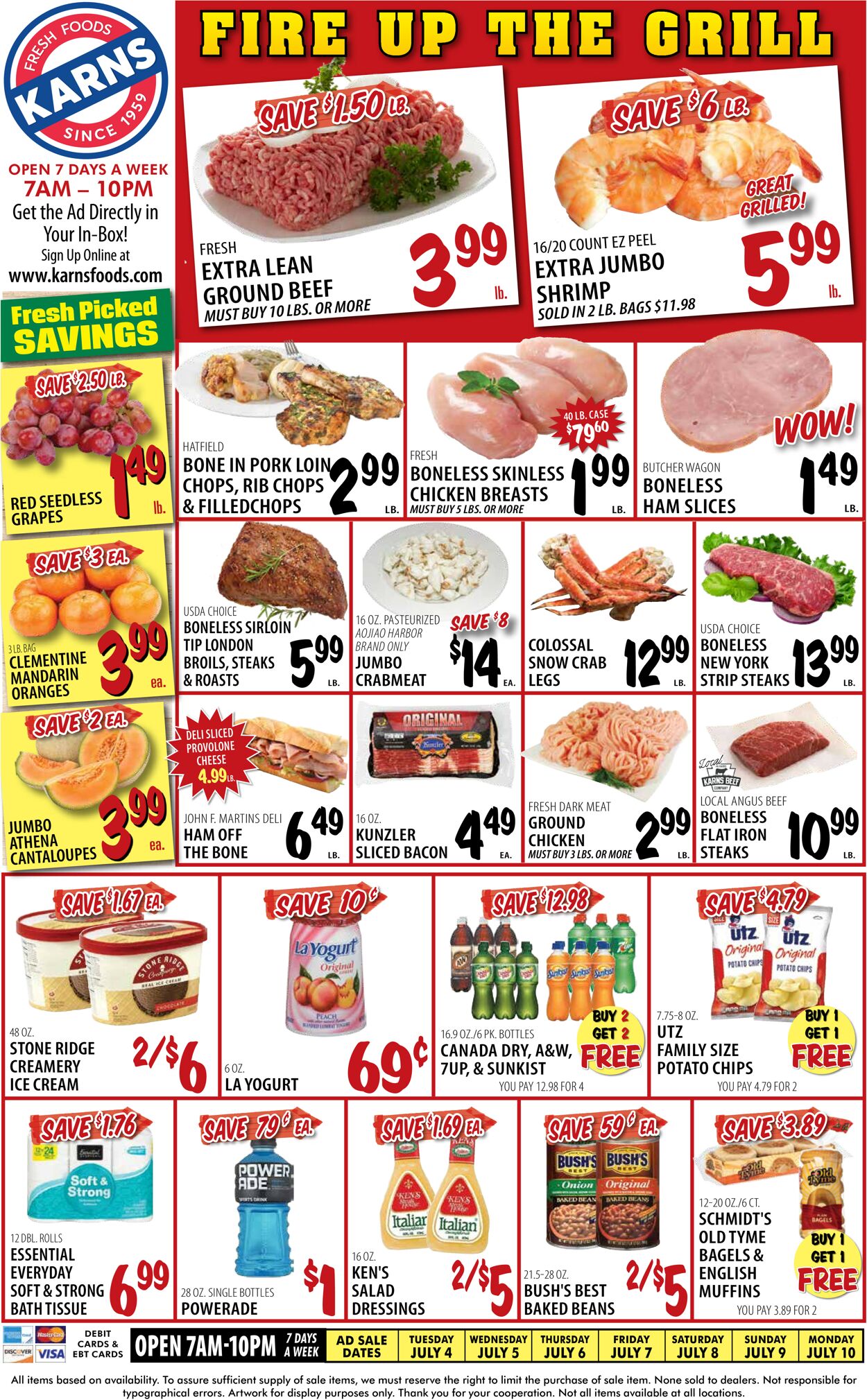 Karns Quality Foods Weekly Ad Circular - valid 07/04-07/10/2023
