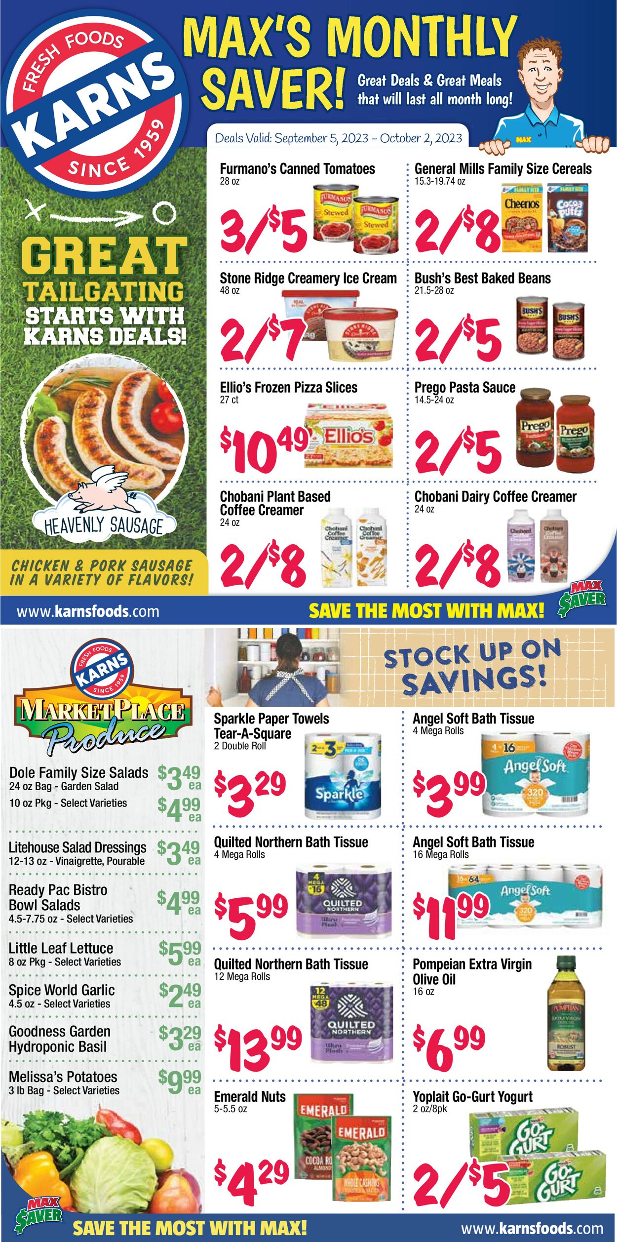 Karns Quality Foods Weekly Ad Circular - valid 09/05-10/02/2023