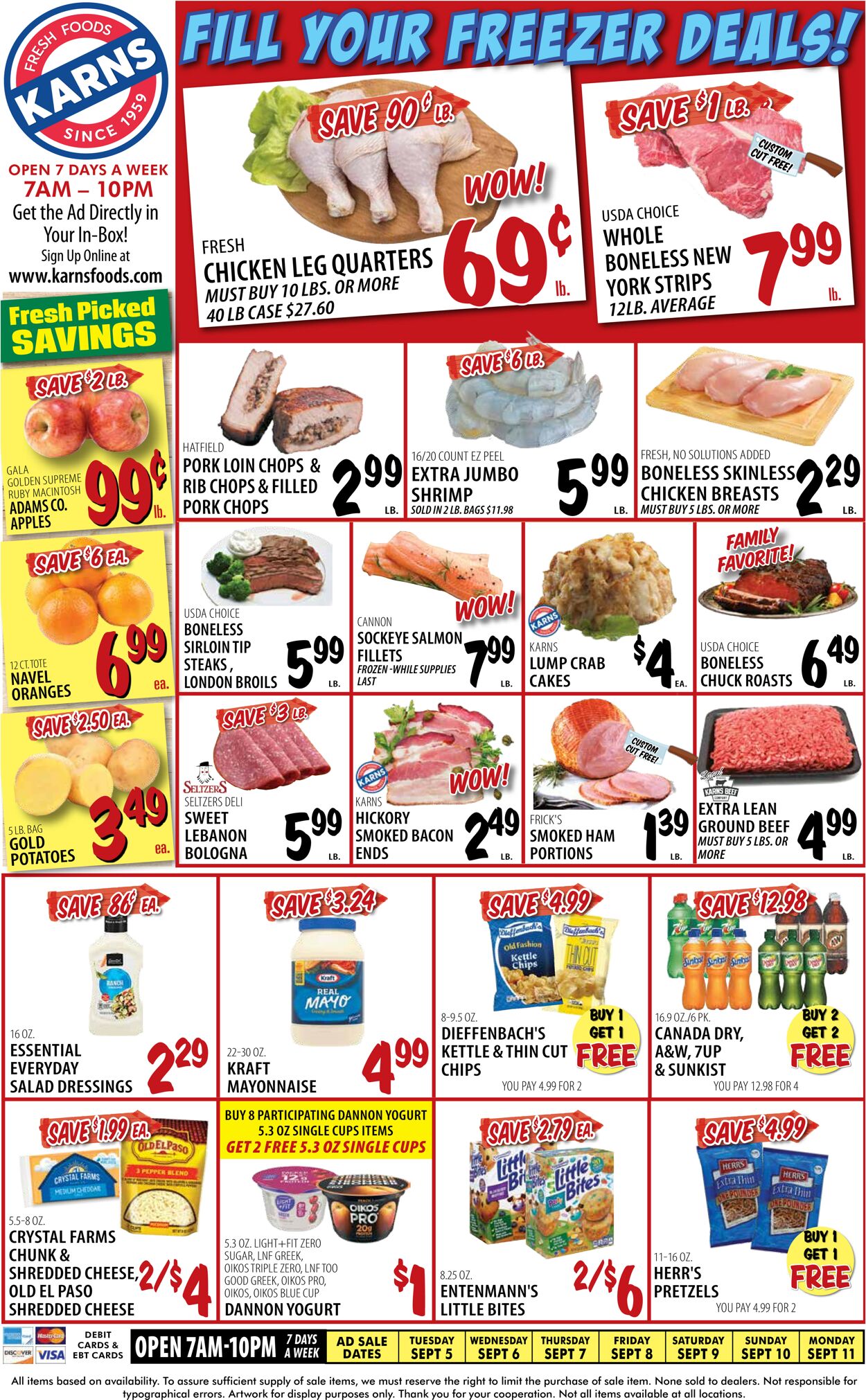 Karns Quality Foods Weekly Ad Circular - valid 09/05-09/11/2023