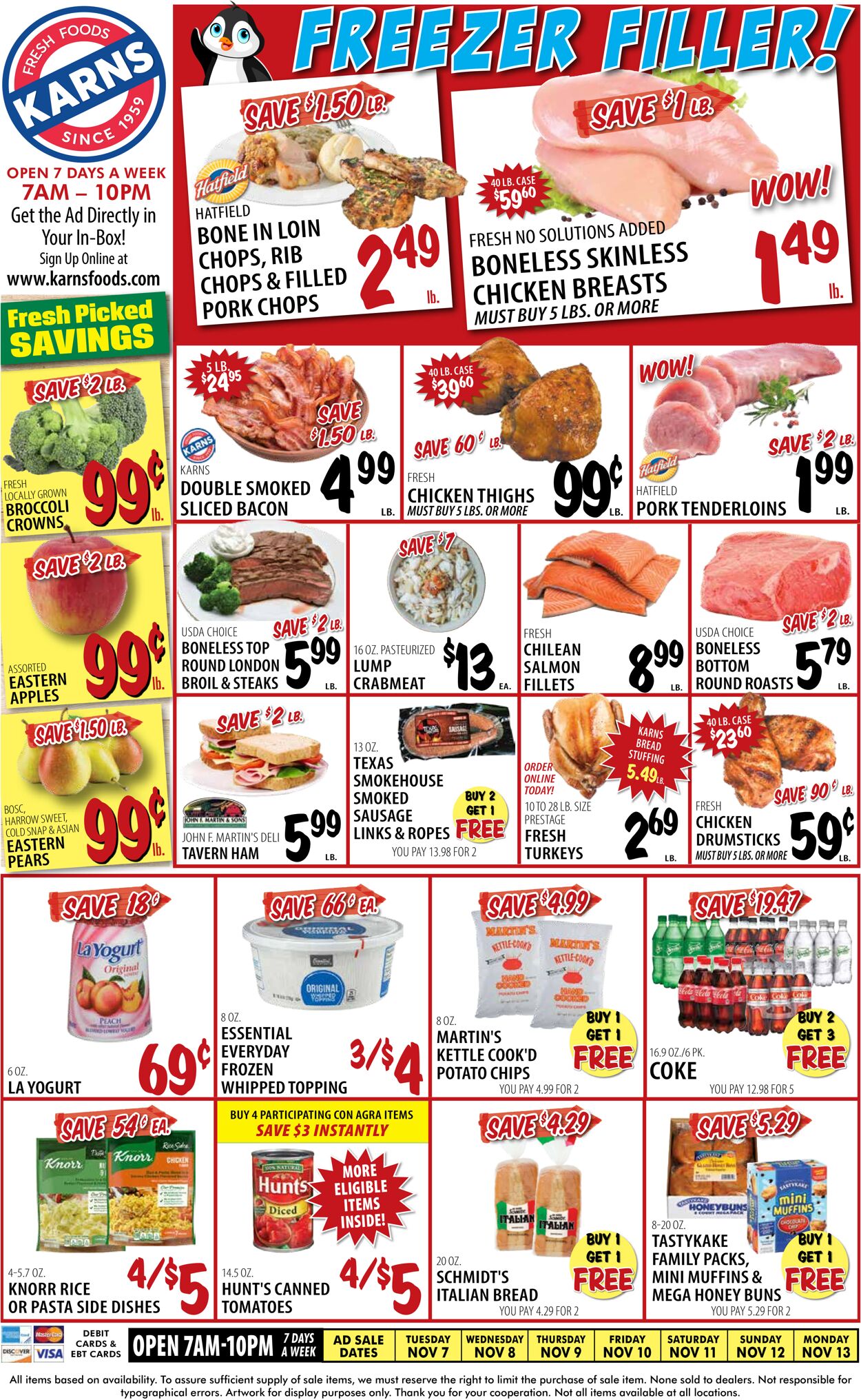 Karns Quality Foods Weekly Ad Circular - valid 11/07-11/13/2023