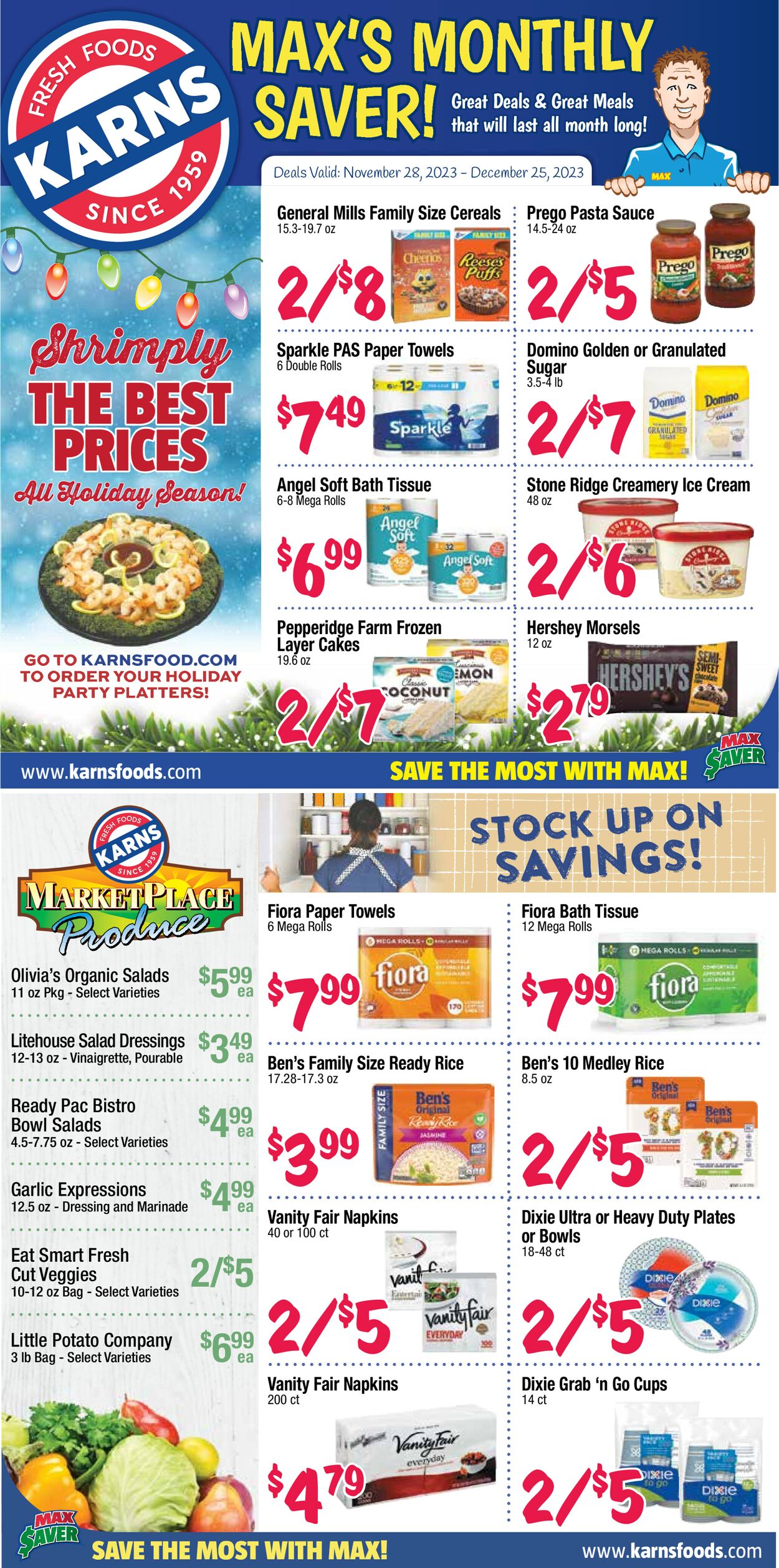 Karns Quality Foods Weekly Ad Circular - valid 11/28-12/25/2023