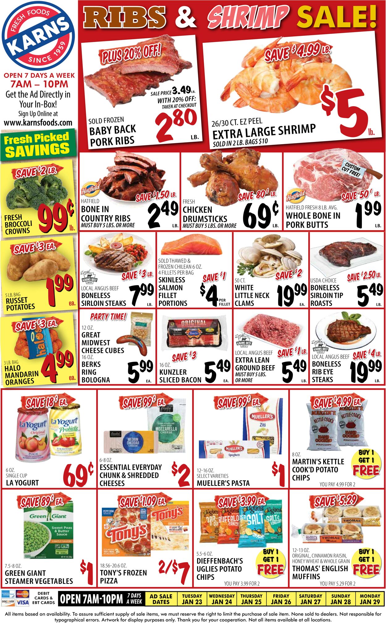 Karns Quality Foods Weekly Ad Circular - valid 01/23-01/29/2024