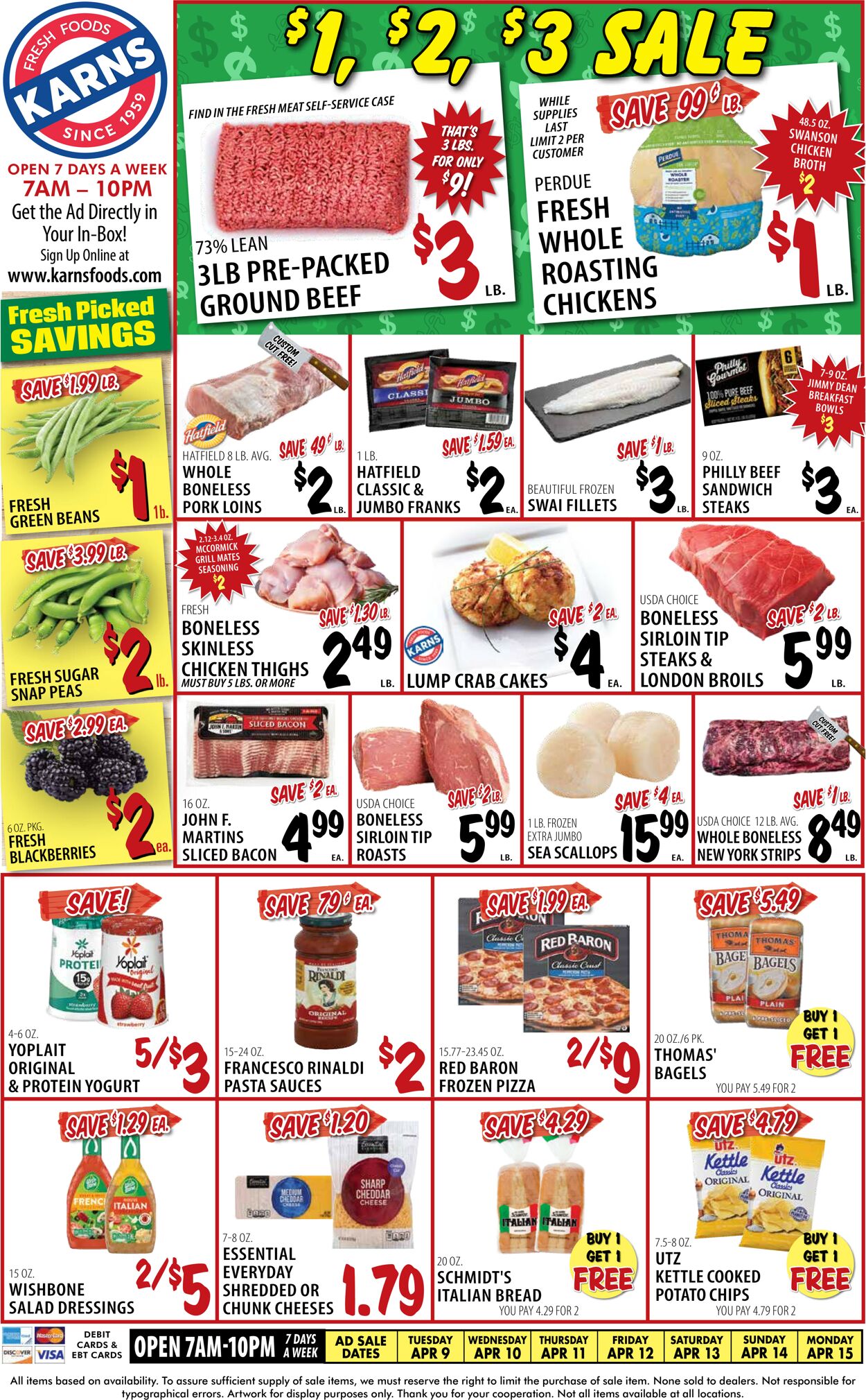 Karns Quality Foods Weekly Ad Circular - valid 04/09-04/15/2024