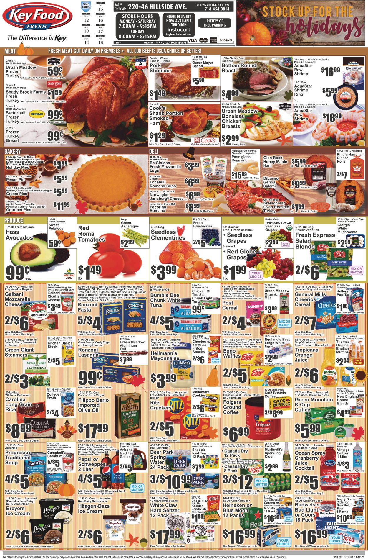 Key Food Weekly Ad Circular - valid 11/12-11/18/2021