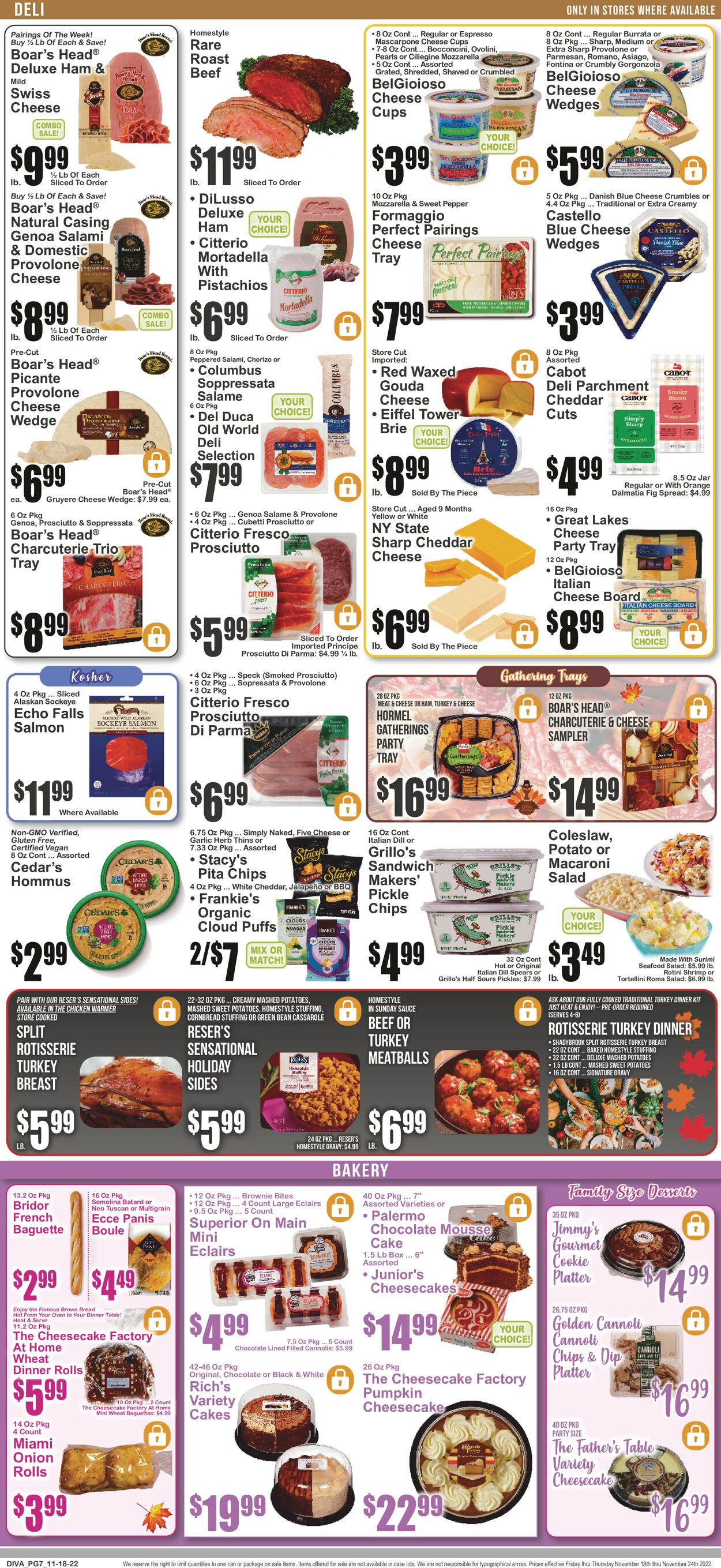 Key Food Weekly Ad Circular - valid 11/18-11/24/2022 (Page 8)