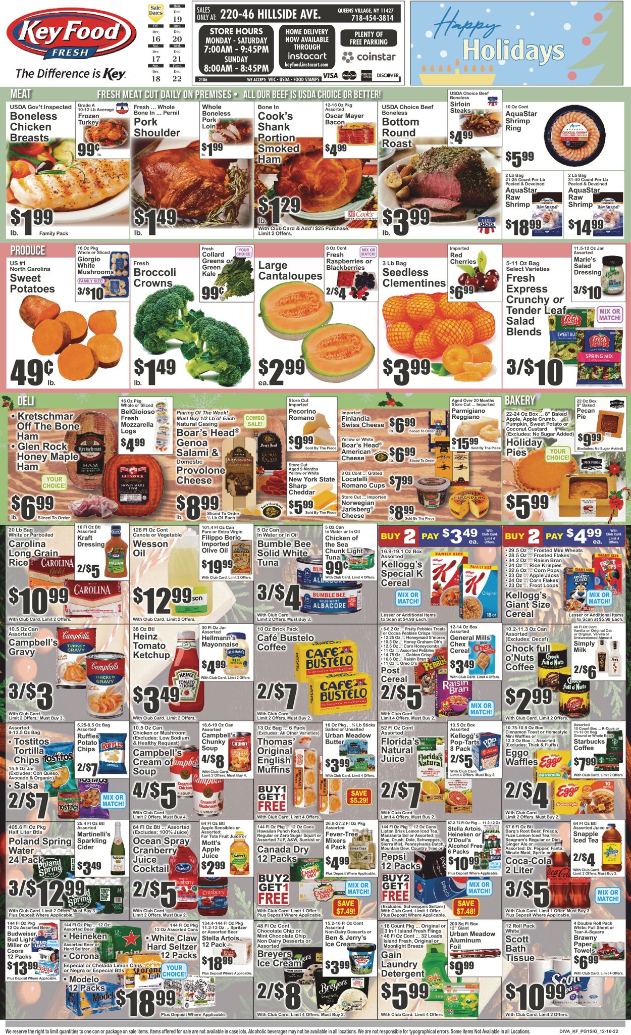 Key Food Weekly Ad Circular - valid 12/16-12/22/2022