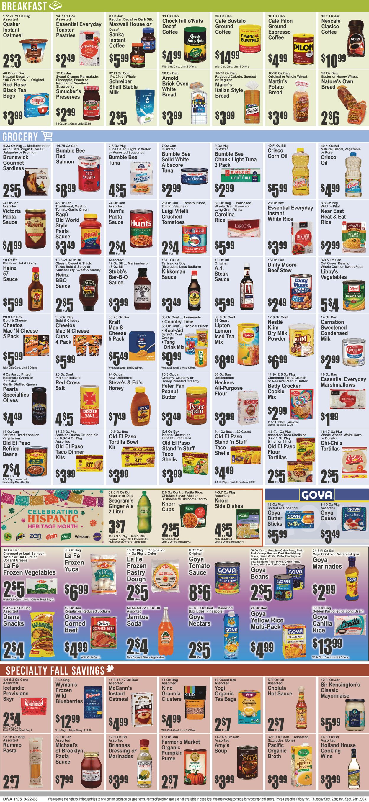 Key Food Weekly Ad Circular - valid 09/22-09/28/2023 (Page 6)