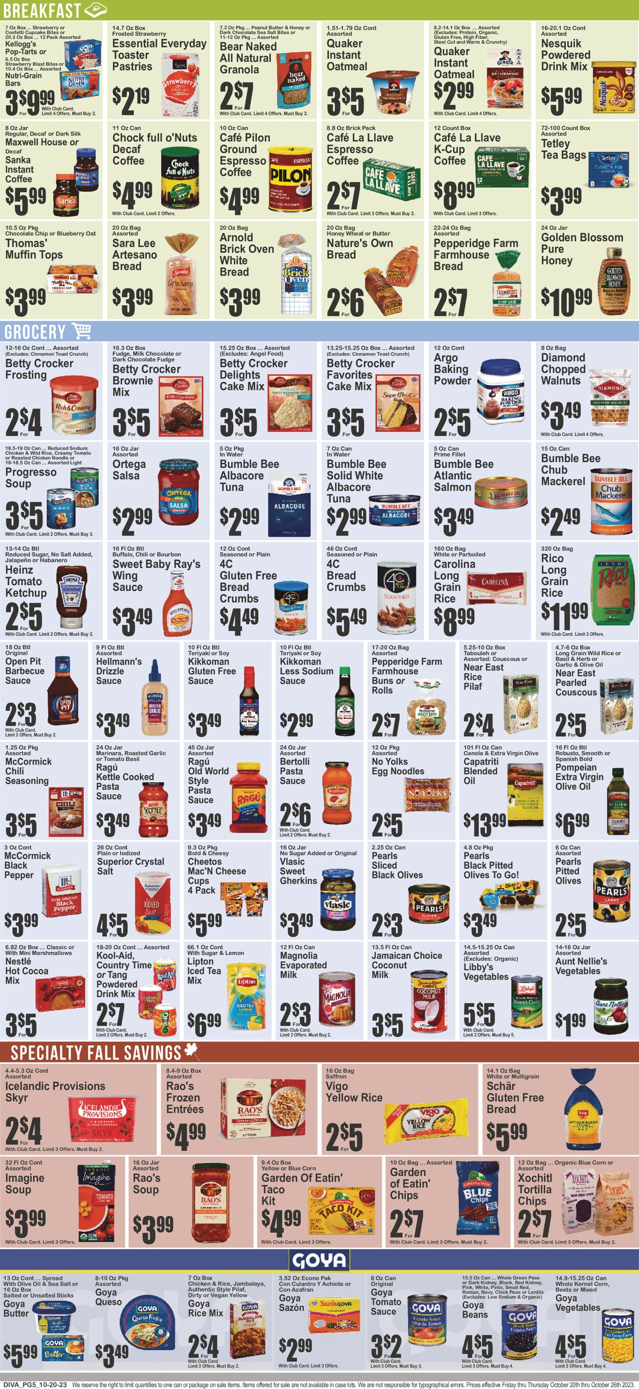 Key Food Weekly Ad Circular - valid 10/20-10/26/2023 (Page 6)