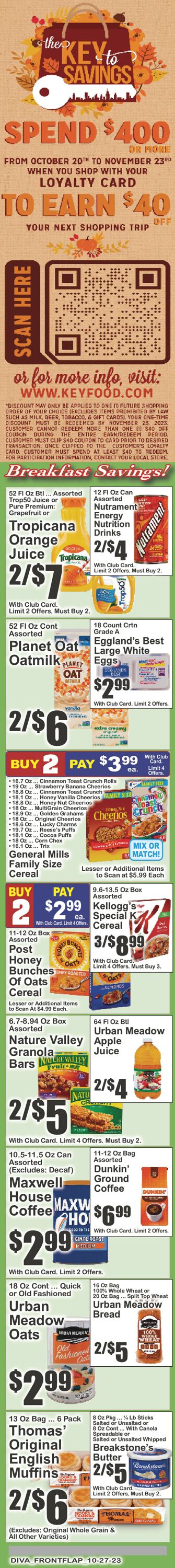 Key Food Weekly Ad Circular - valid 10/27-11/02/2023 (Page 2)