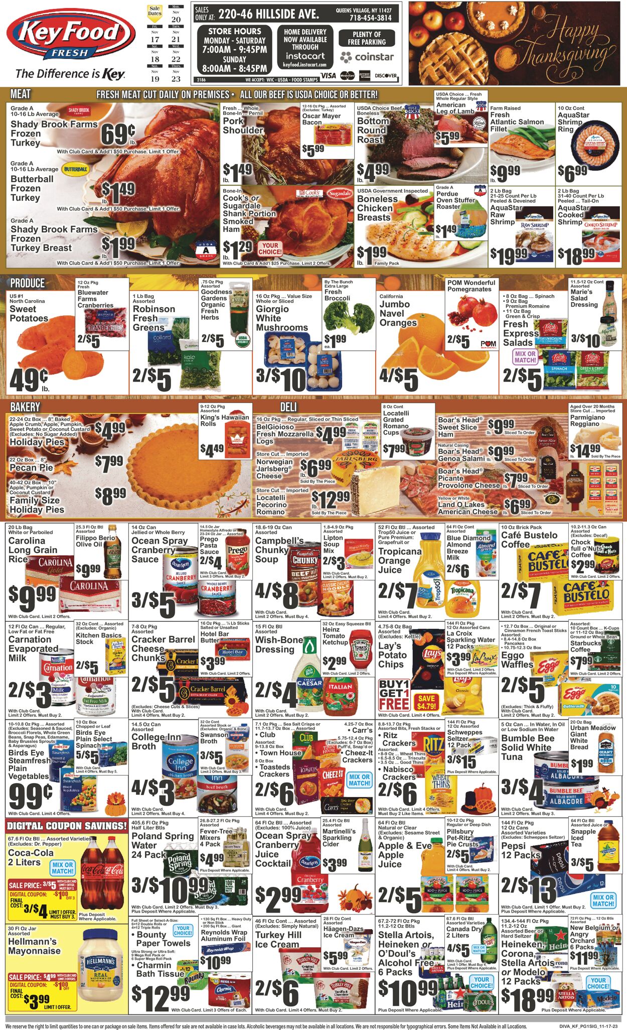Key Food Weekly Ad Circular - valid 11/17-11/23/2023