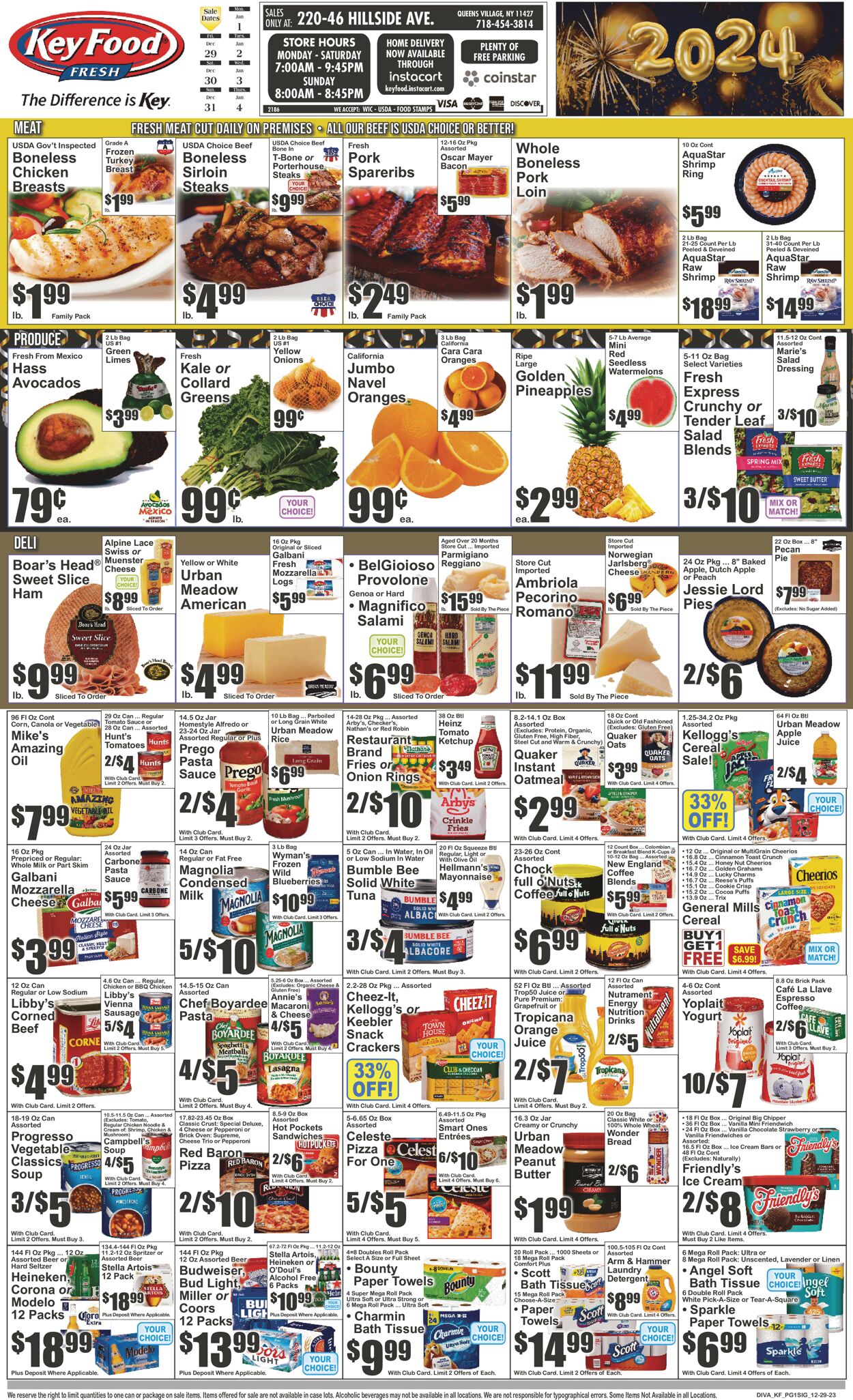 Key Food Weekly Ad Circular - valid 12/29-01/04/2024
