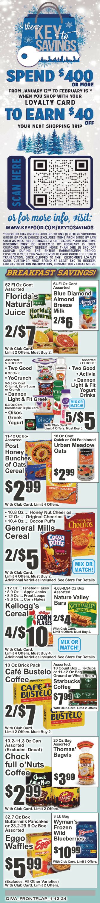 Key Food Weekly Ad Circular - valid 01/12-01/18/2024 (Page 2)