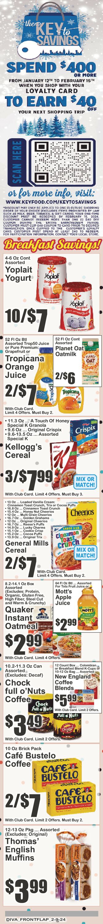 Key Food Weekly Ad Circular - valid 02/09-02/15/2024 (Page 2)